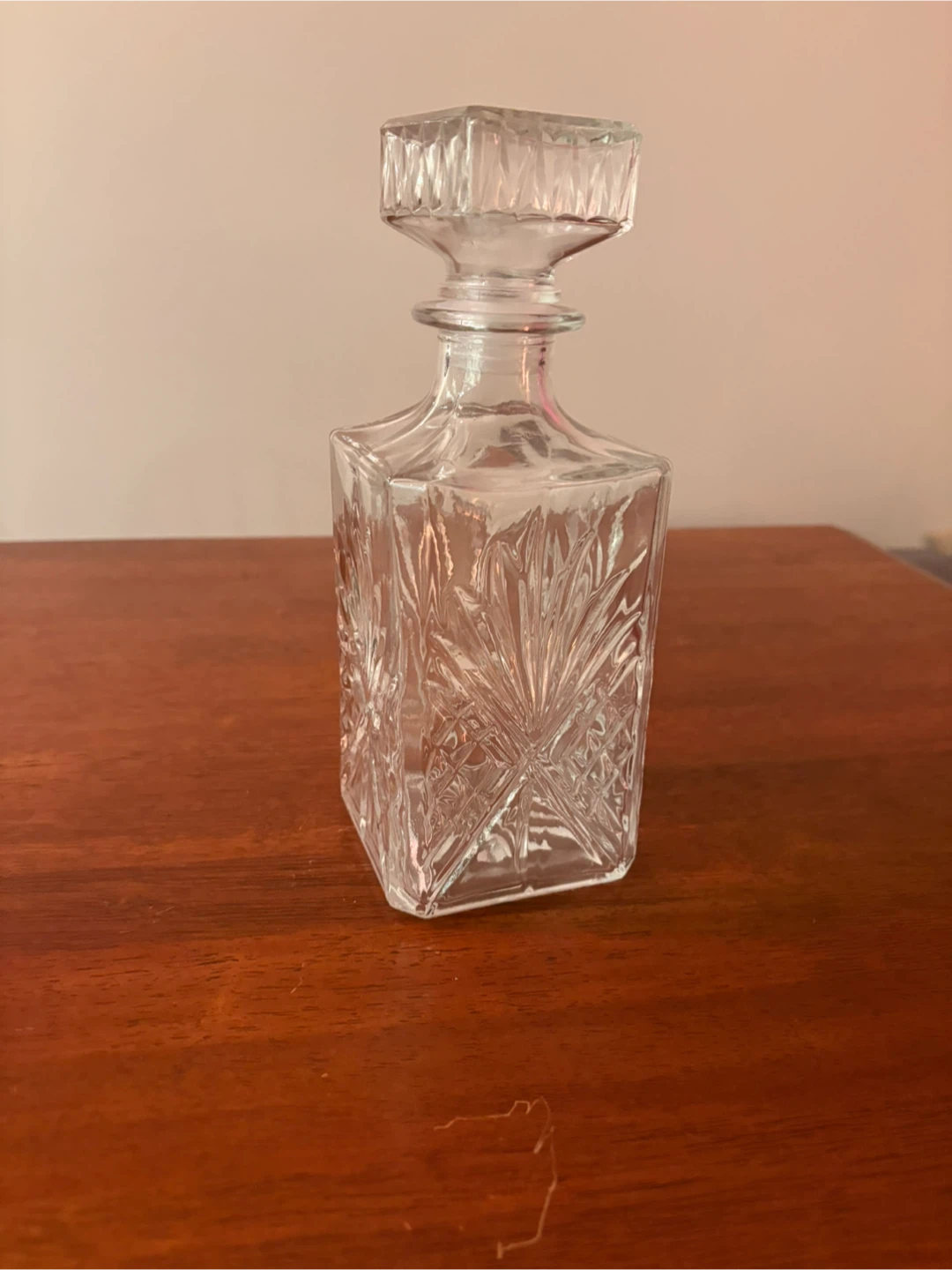 Glass whiskey Decanter
