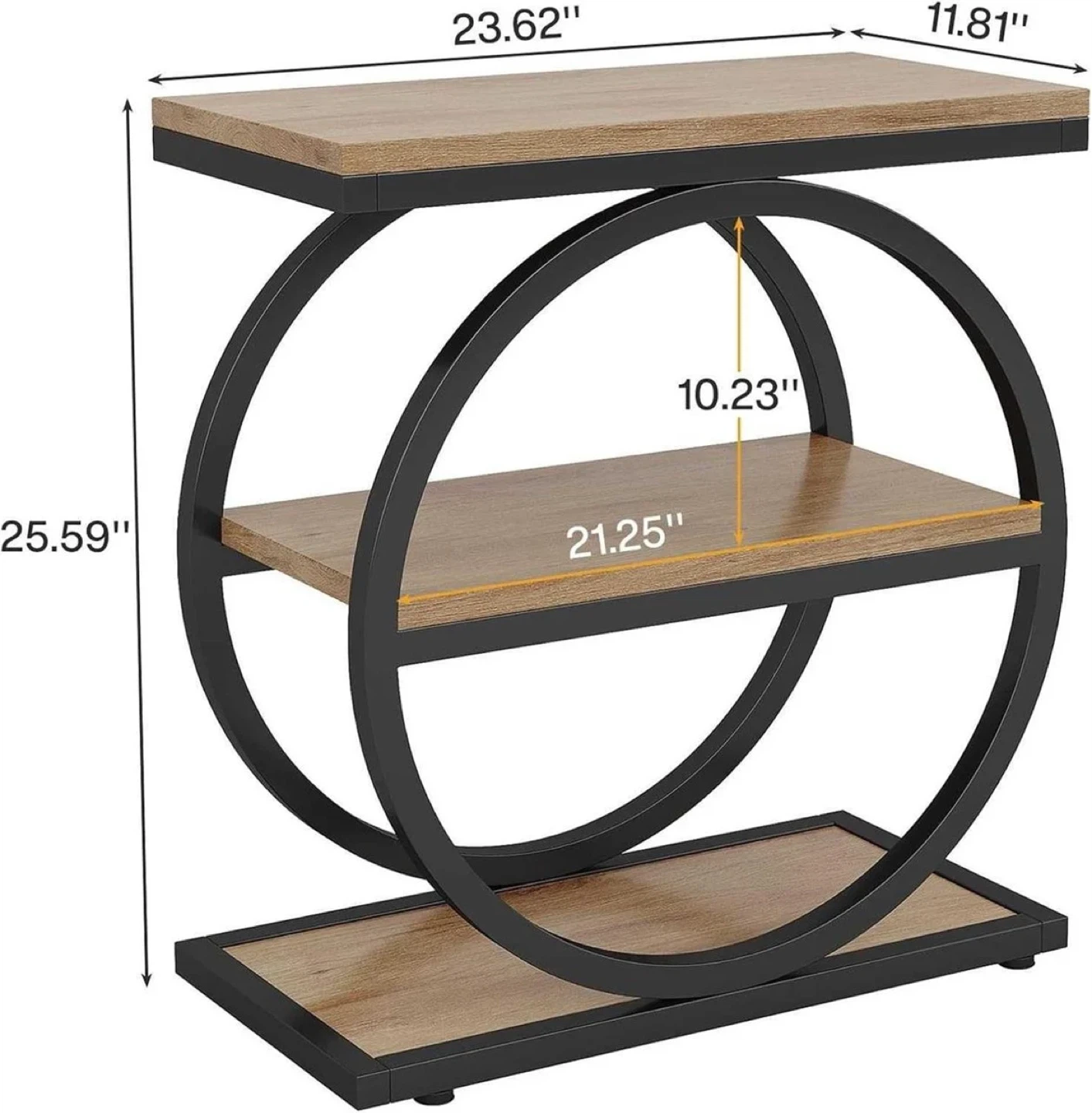 2-Tier Industrial End Table - photo 2