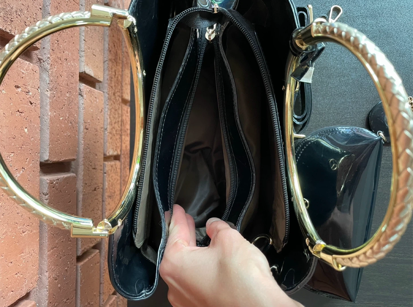 🥕 Black Mercedes-Benz Handbag - photo 3