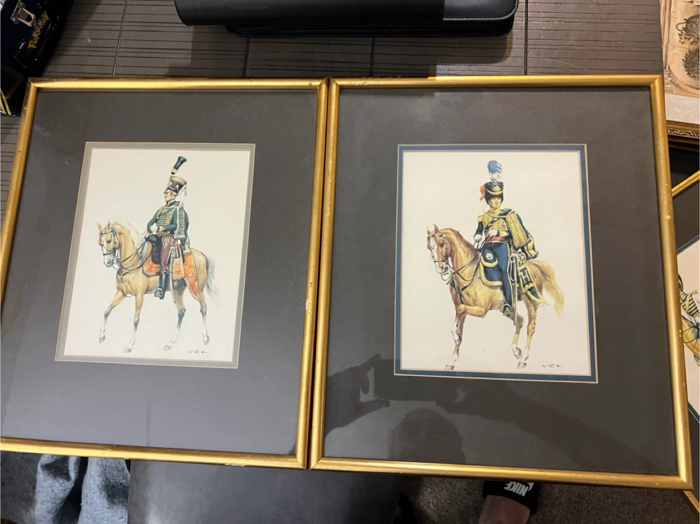 Framed Art Prints - Pair of Horseback Military Figures - photo 2