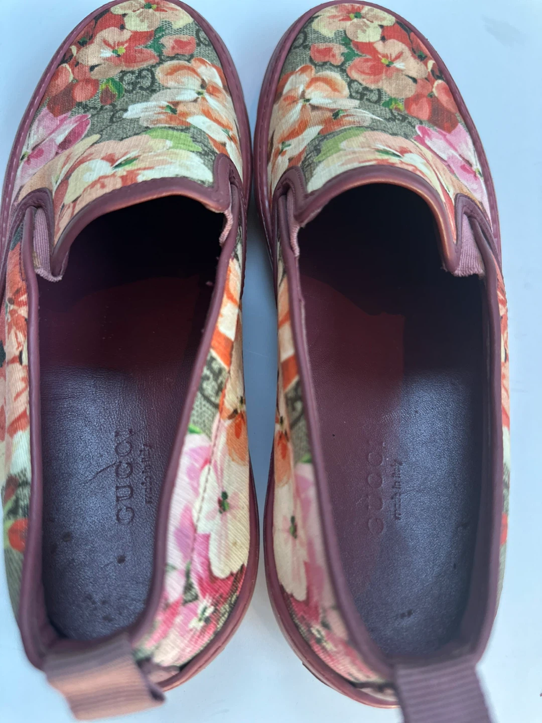 Authentic GUCCI Floral Slip-On Sneakers Sz. 7/EU 38 - photo 4