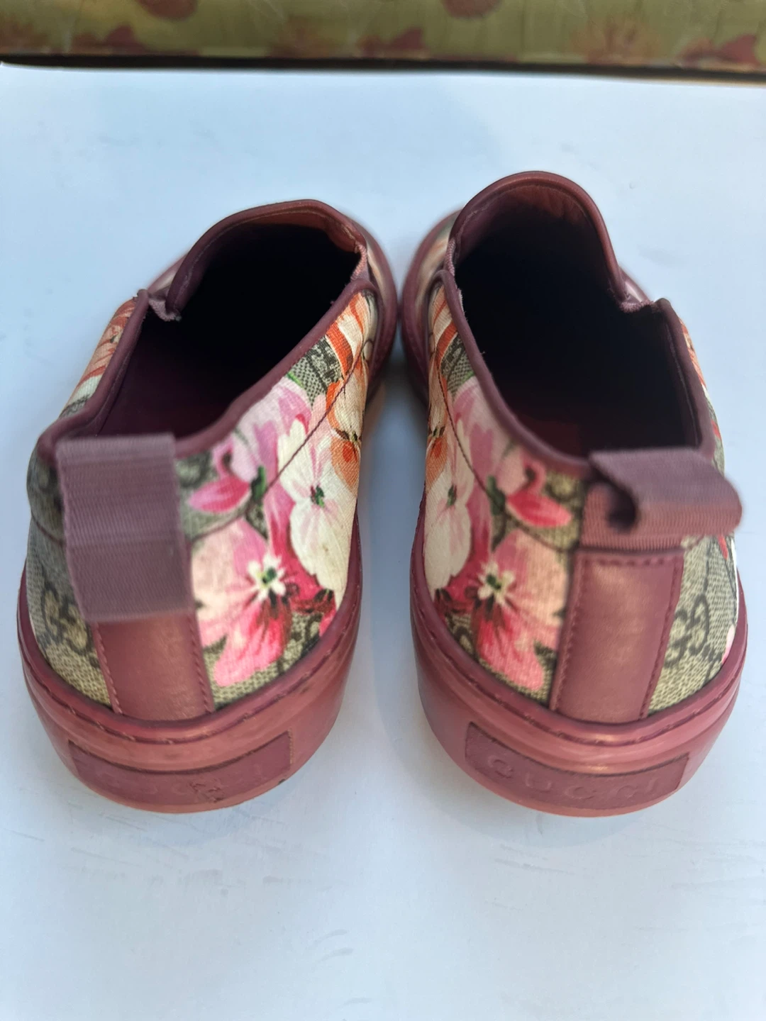 Authentic GUCCI Floral Slip-On Sneakers Sz. 7/EU 38 - photo 2