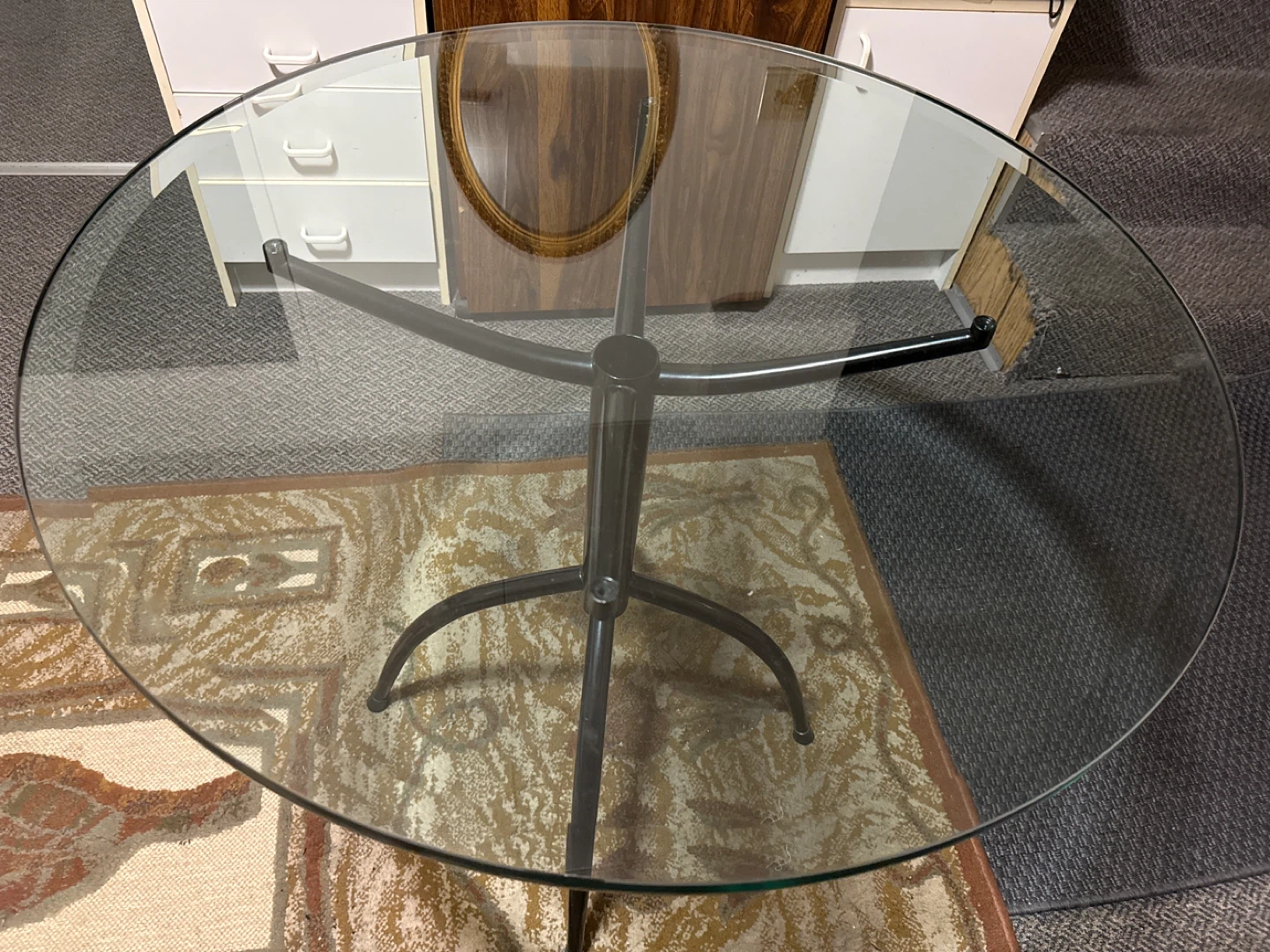 Glass Top Round Coffee Table - photo 2