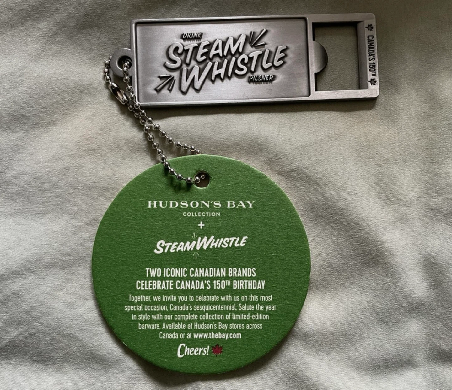 Hudson's Bay x Steam Whistle Canada 150th Bottle Opener - photo 2