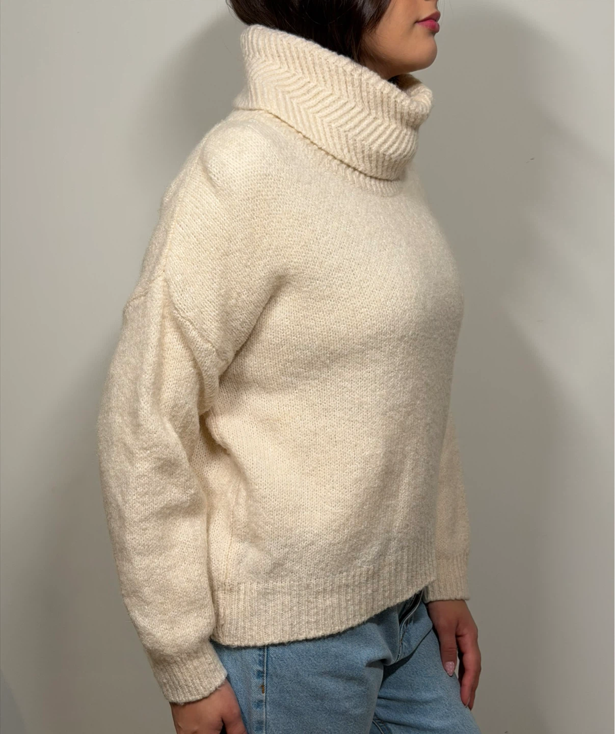 Beige Wool Sweater