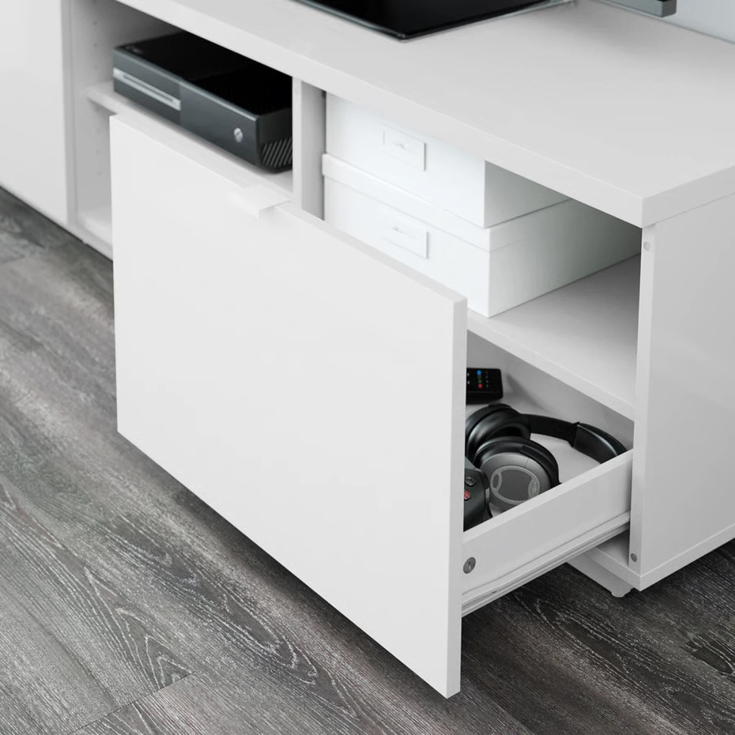 White IKEA TV Stand - photo 3