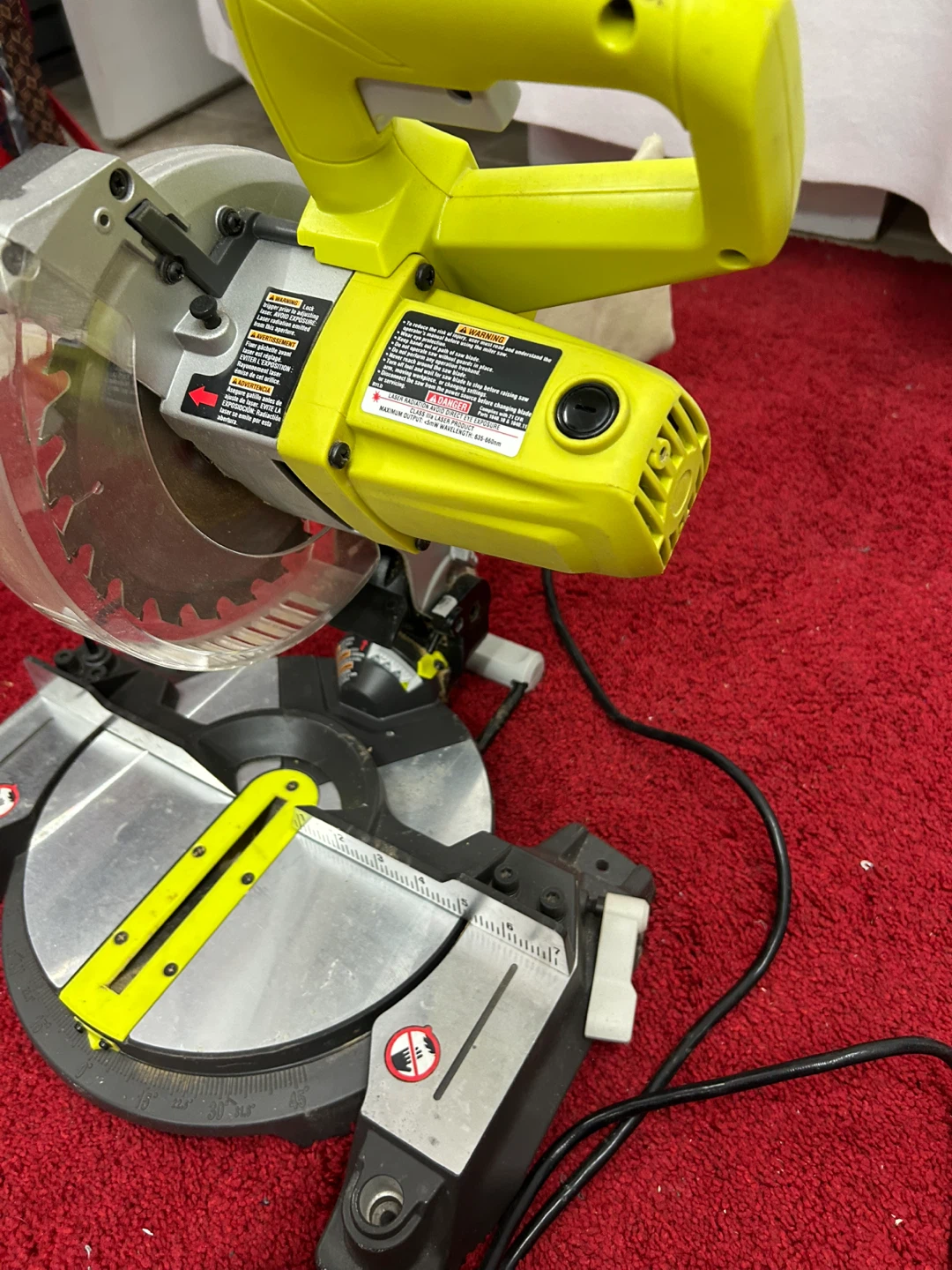 RYOBI 10 Amp Corded 7-1/4 in. Compound Miter Saw - photo 2