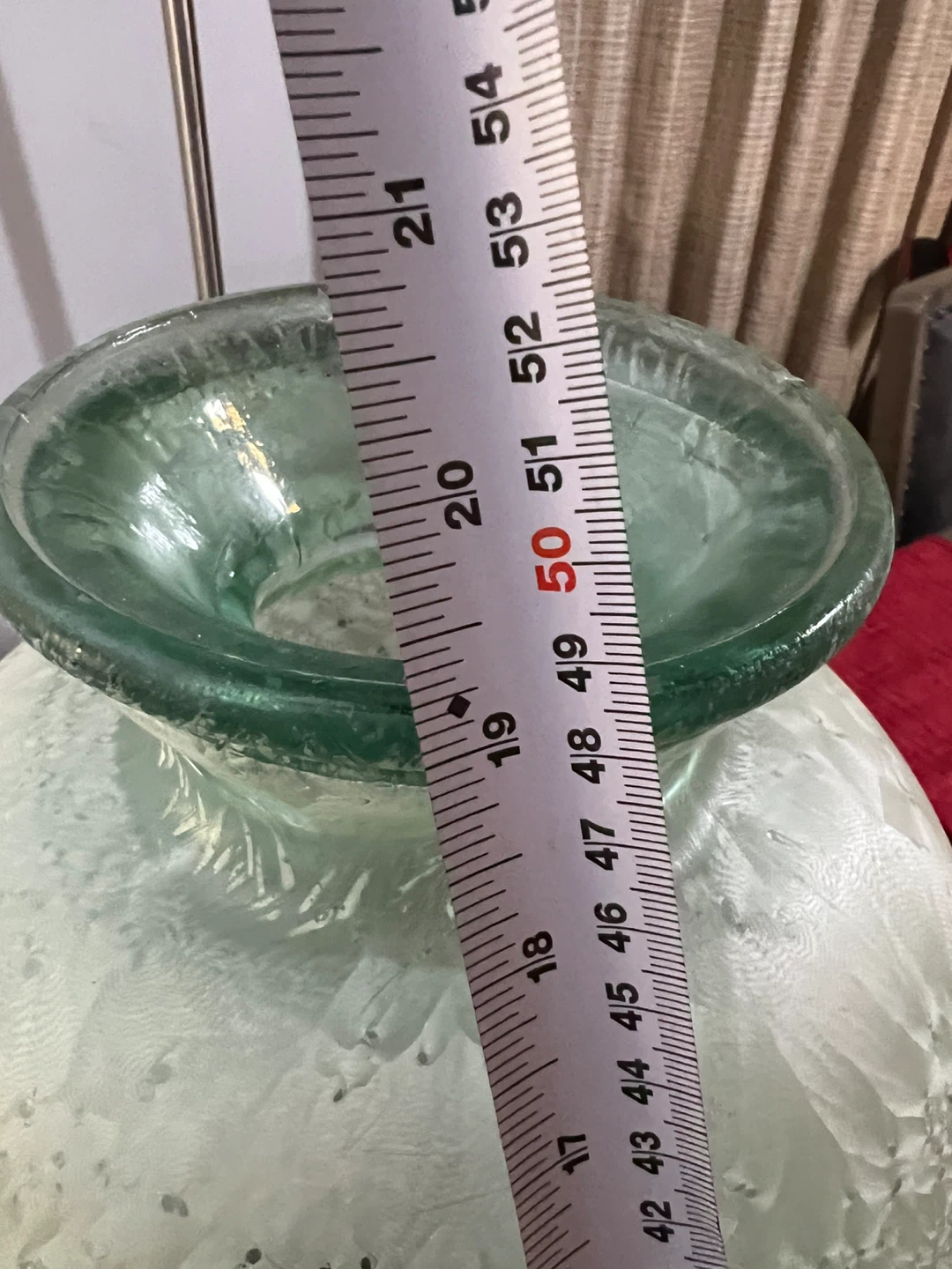 Large Frosted Glass Vase - photo 5