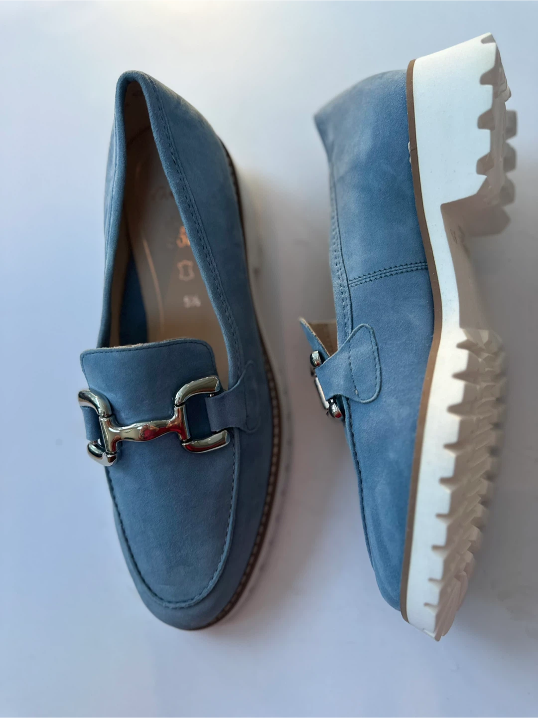 ARA High Soft Blue Suede Loafers Women's Size 7 / EU 5.5 - photo 4