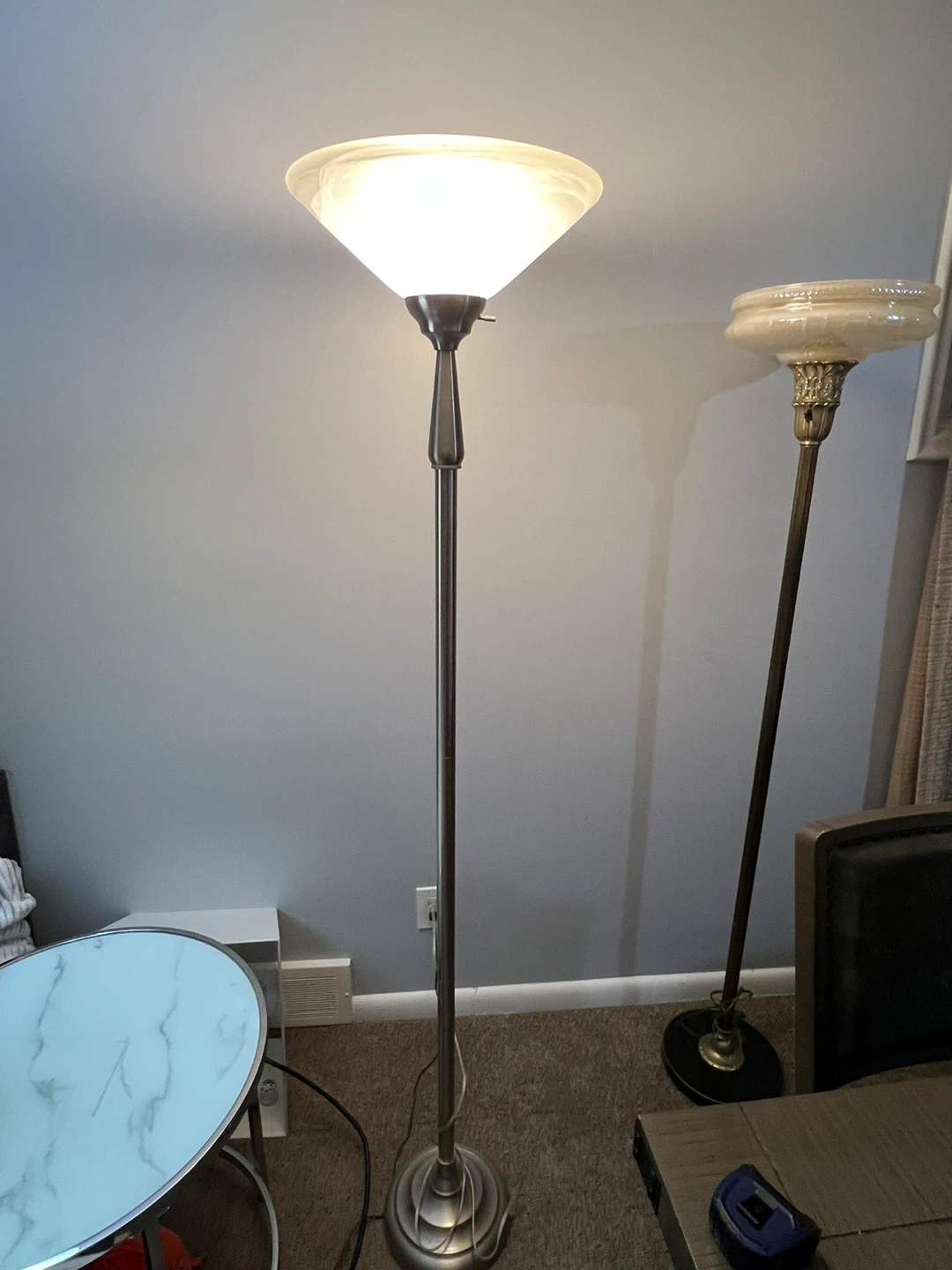 Floor Lamp with Frosted Glass Shade - photo 4