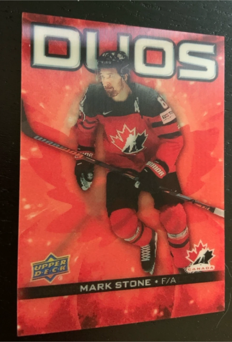 Upper Deck DUOS Jonathan Marchessault & Mark Stone Hockey Card