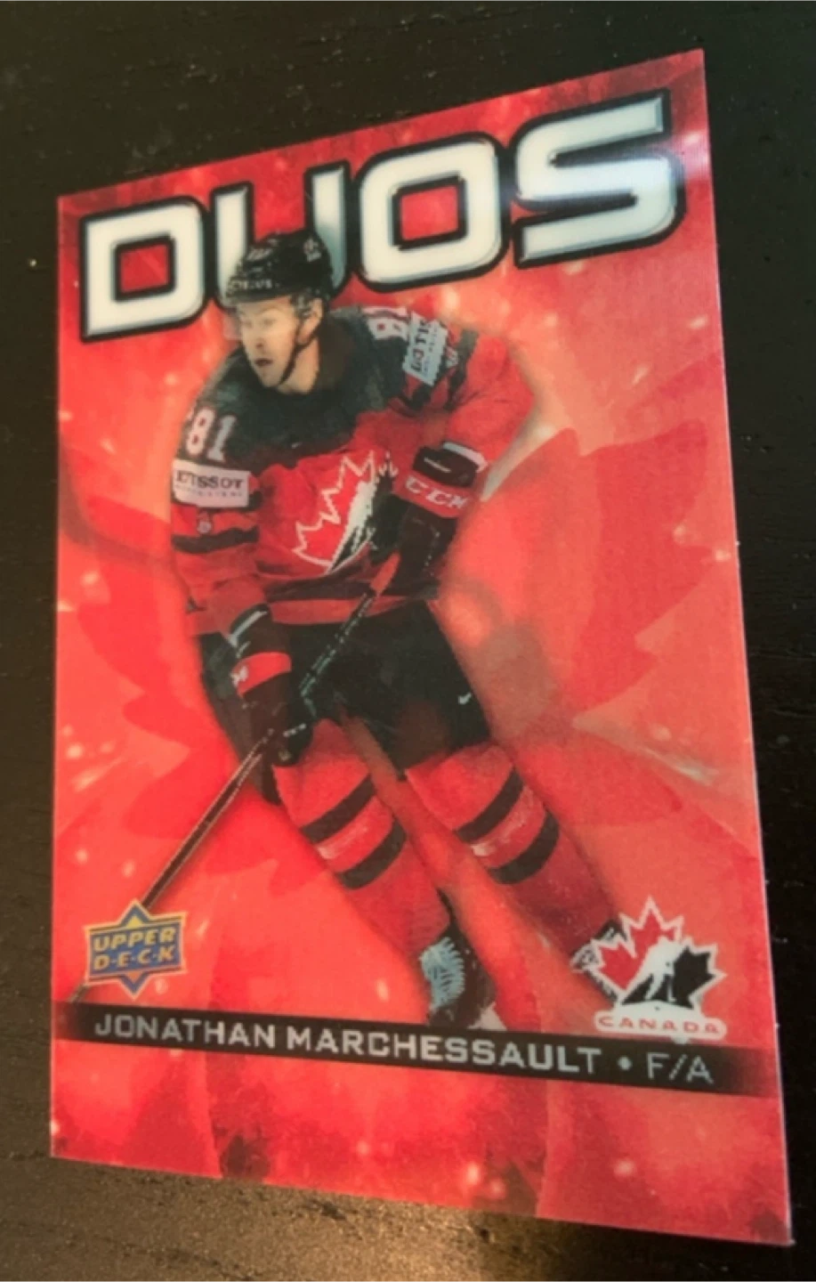 Upper Deck DUOS Jonathan Marchessault & Mark Stone Hockey Card - photo 2
