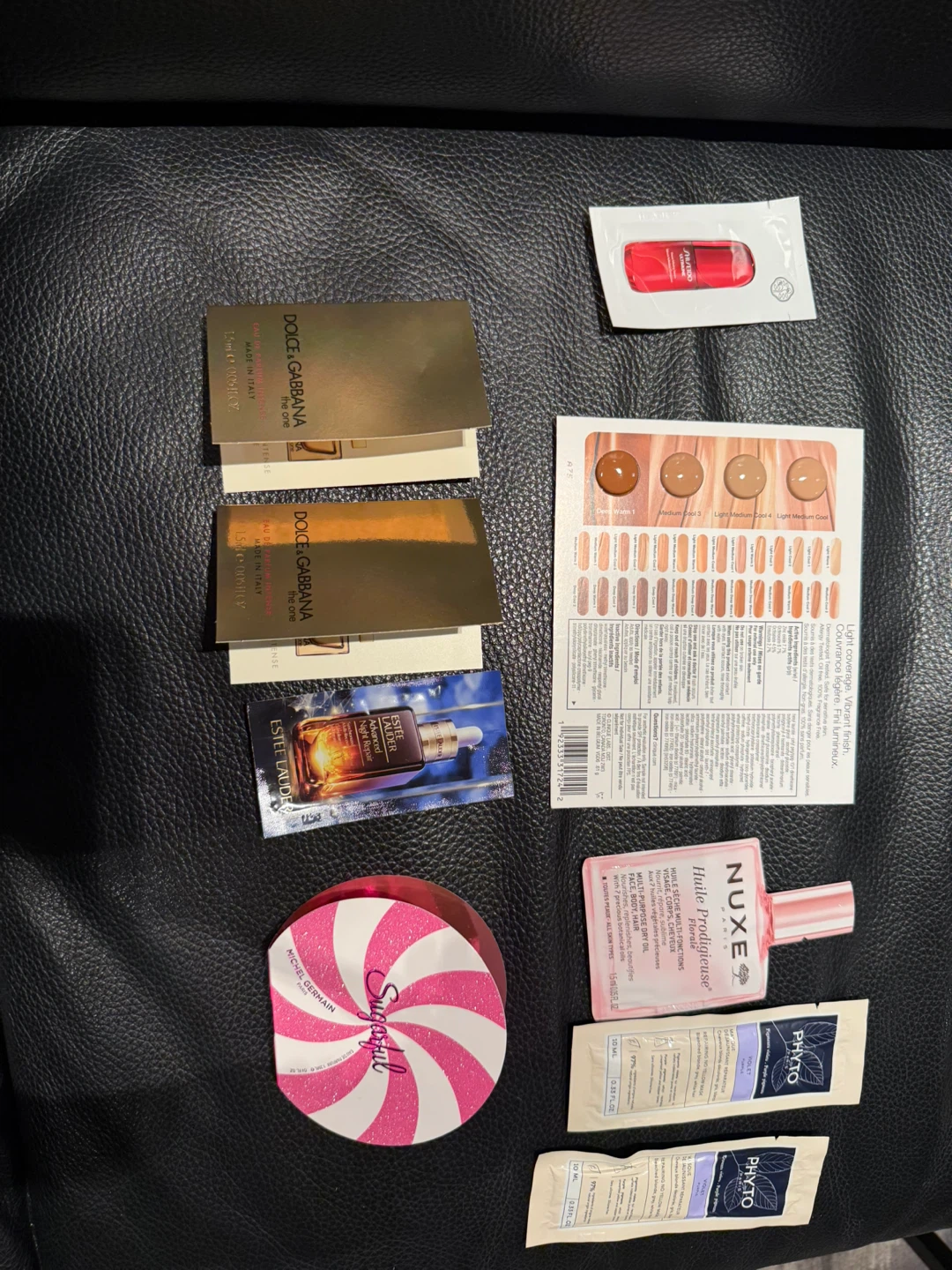 Mixed bag of cosmetics and perfume goodies
