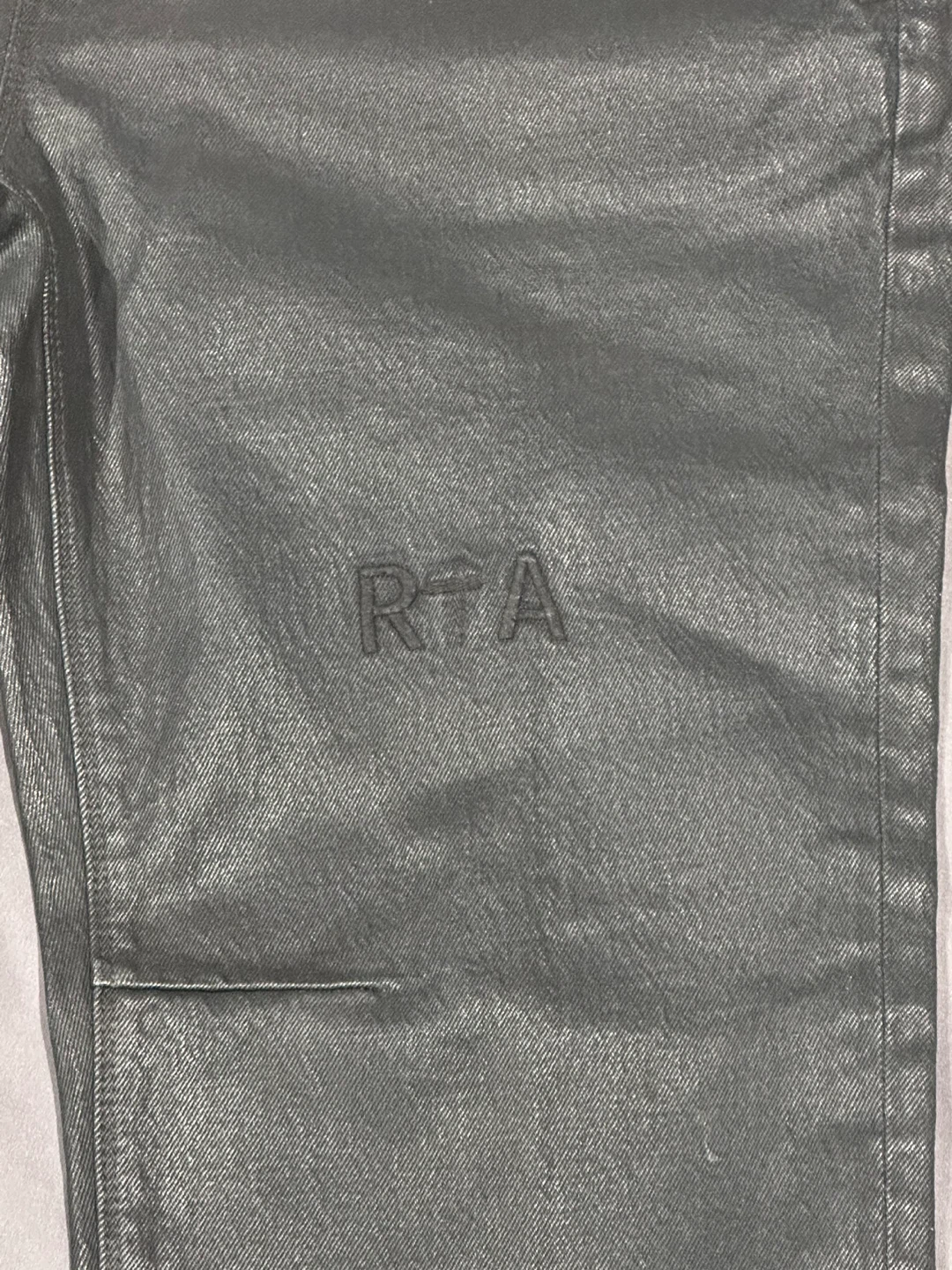 RTA Clayton Skinny Jean men’s dark blue wax finish size 38 - photo 5
