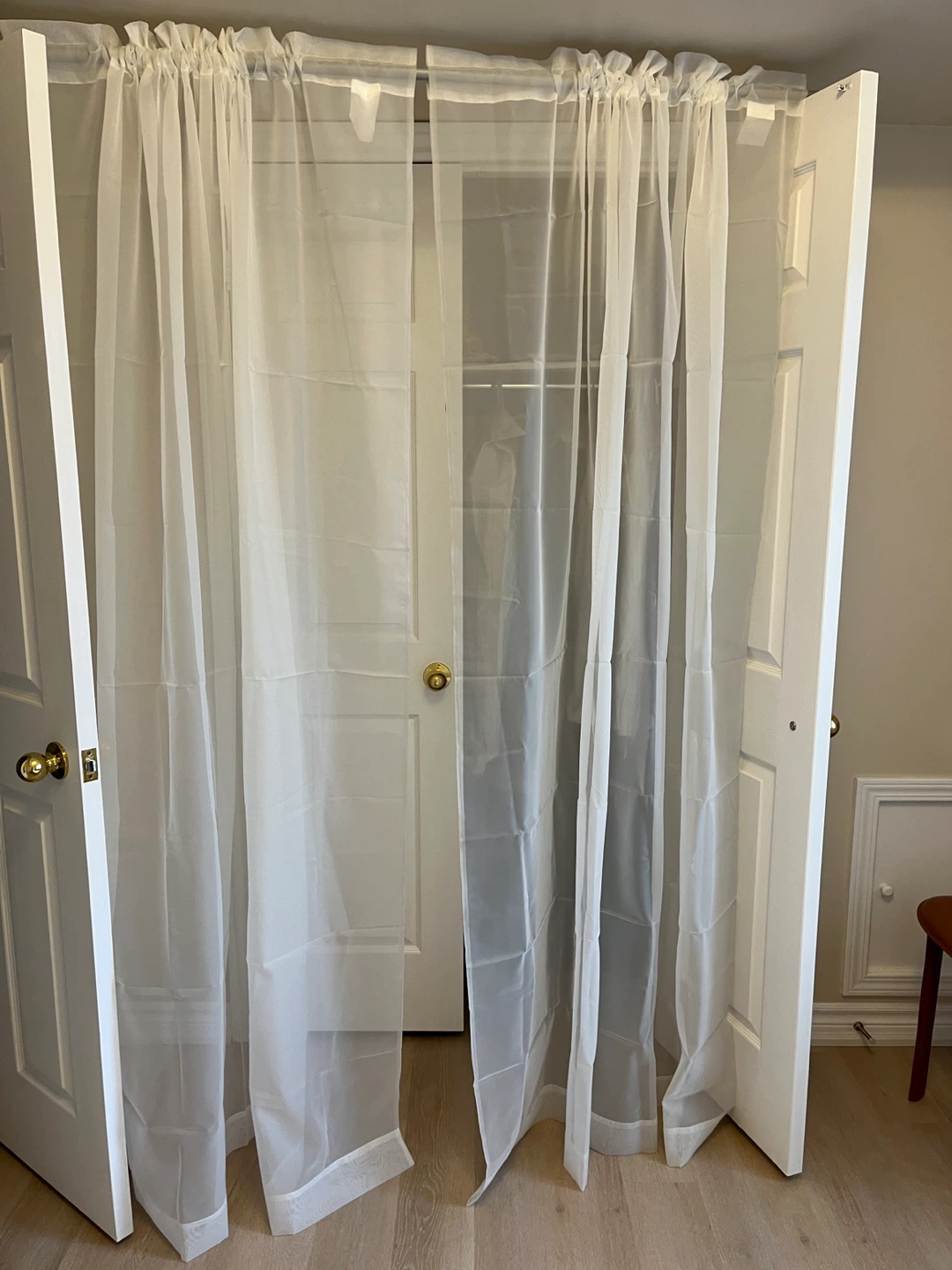 Mainstays Sheer Curtains (Set of 2) with Rod - photo 2