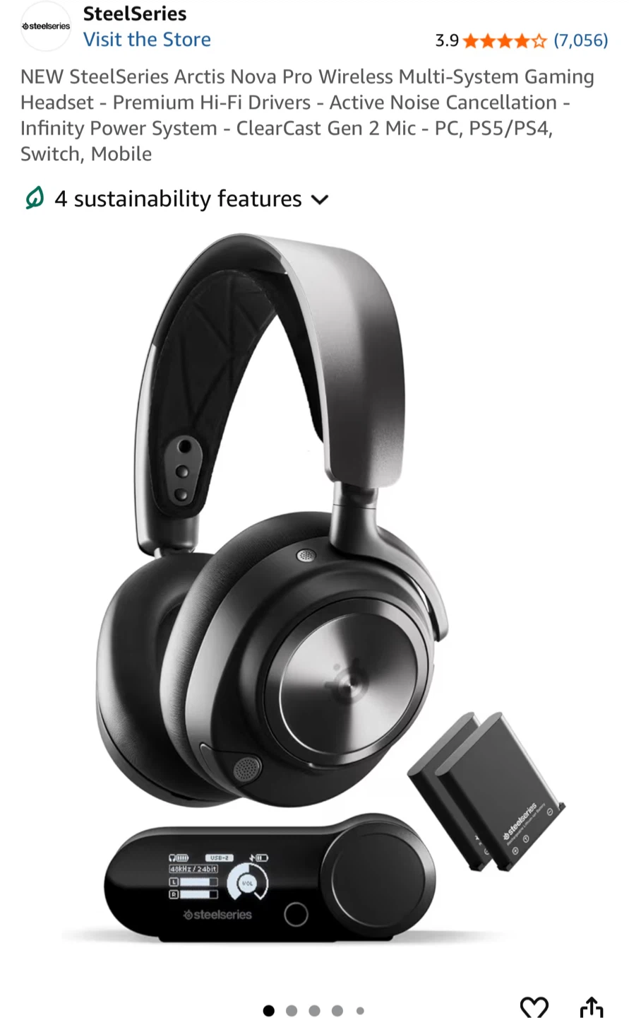 SteelSeries Arctis Nova Pro Wireless Gaming Headset - photo 2