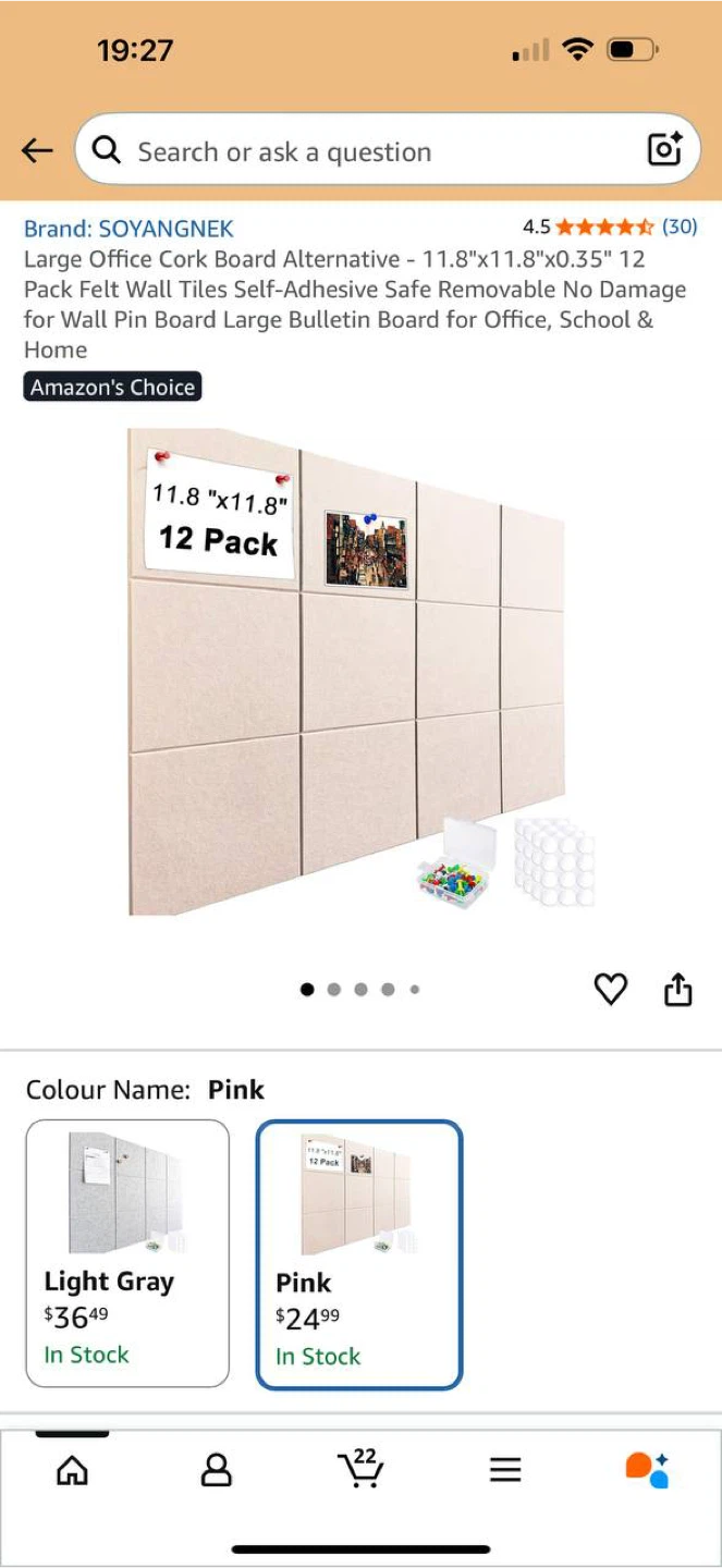 SOYANGNEK 12PCS Felt Wall Tiles 11.8”x11.8” – Sealed - photo 3