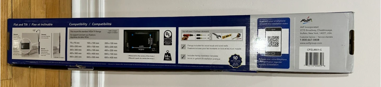 AVA Super-slim Flat and Tilt TV Wall Mount 🥕 - photo 2