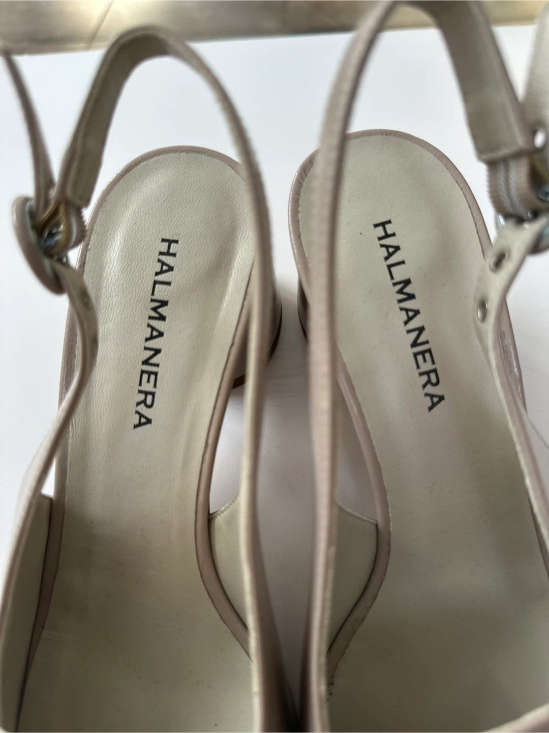 NWT ! HALMANERA Slingback Block Heel Loafers Sz. 6-6.5 / EU 37.5 - photo 4