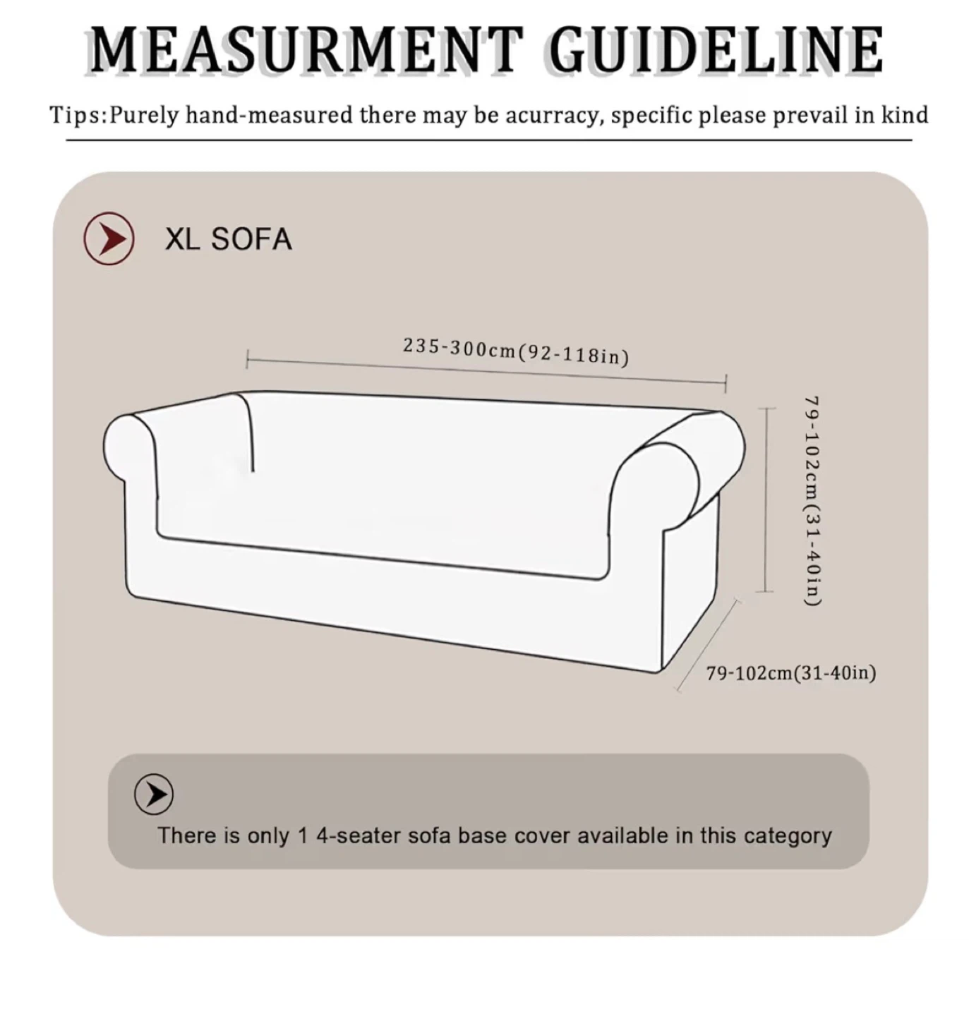 XL Sofa Couch Cover - Ivory - Velvet - High Stretch - photo 3