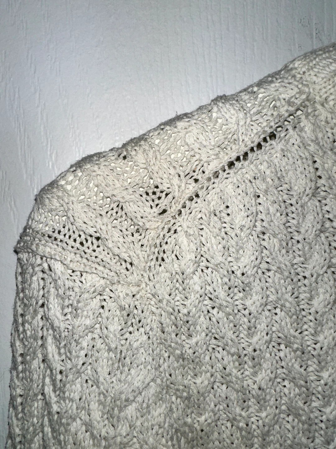 Cream Cable Knit Sweater Dress with Zipper 🥕 - photo 4
