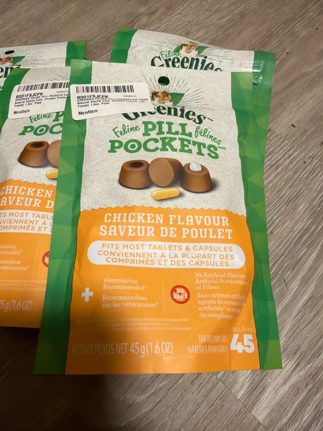 Feline Pill Pockets Cat Treats - Chicken Flavour (3 Pack) - photo 2