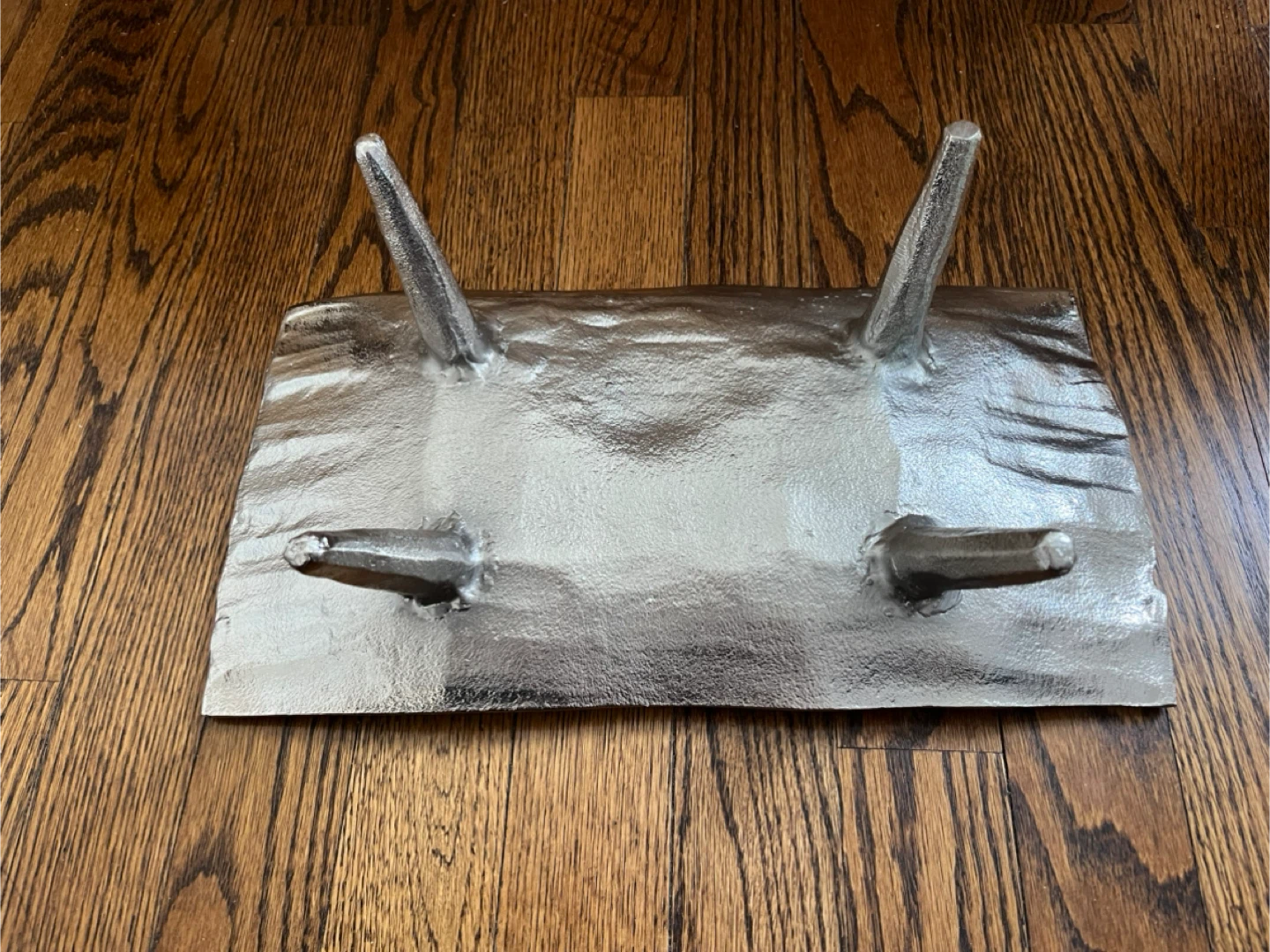 Silver Decorative Tray with Raised Edges 🥕 - photo 3