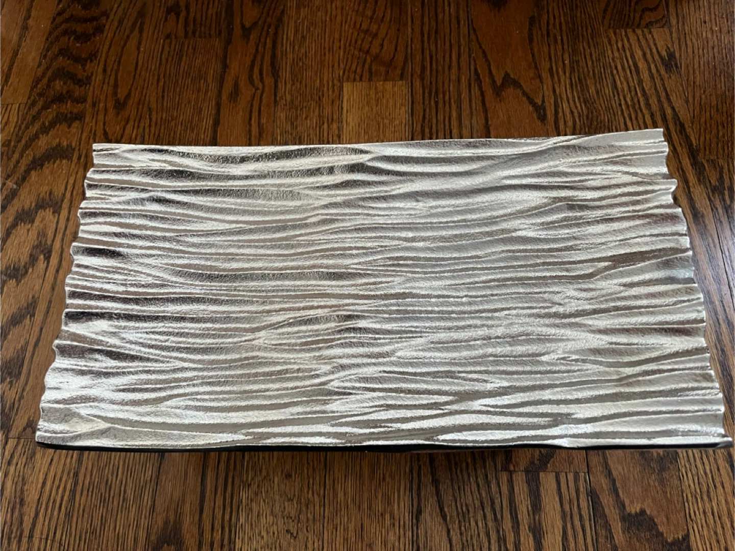 Silver Decorative Tray with Raised Edges 🥕 - photo 2