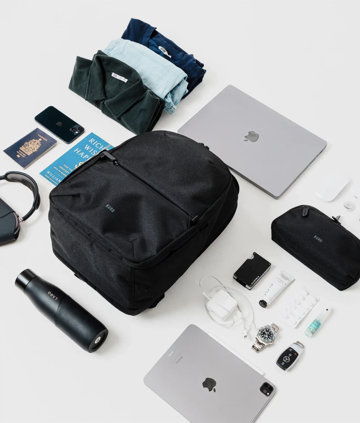 KURO Travel/EDC  Backpack with Sling (2-in-1)