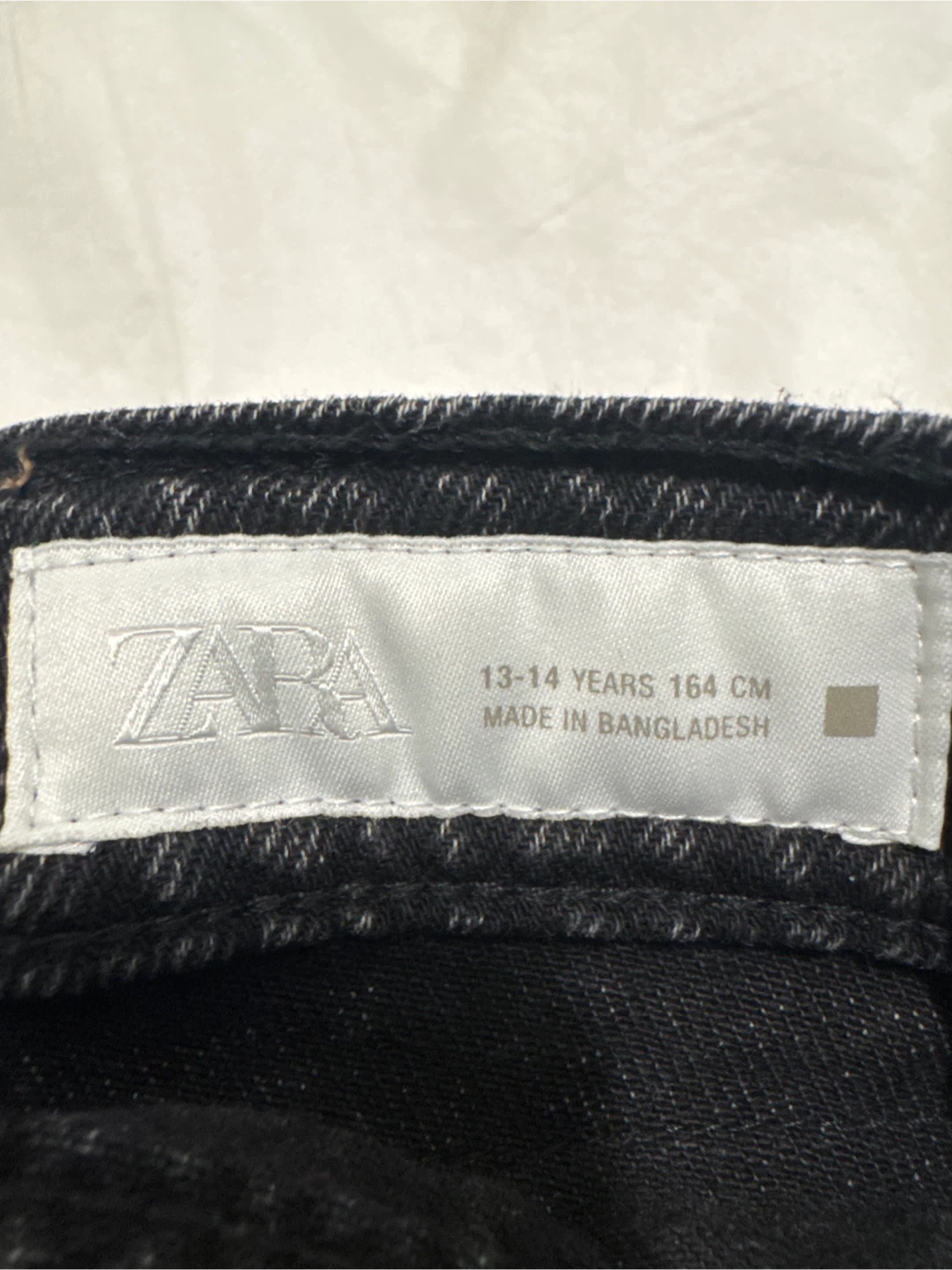 Zara Black Denim Jeans - 13-14 Years - photo 3