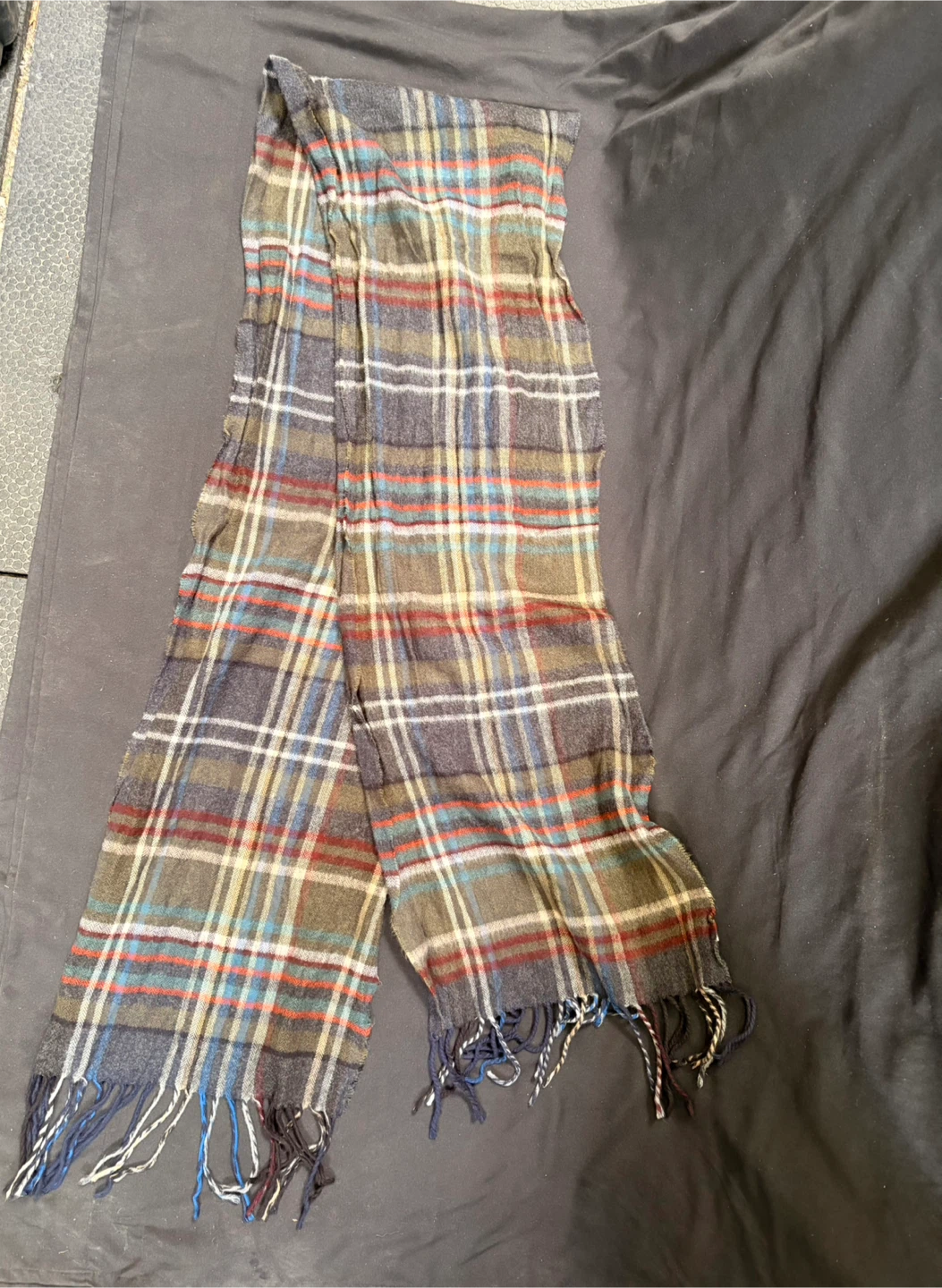 mens Roots Plaid Scarf