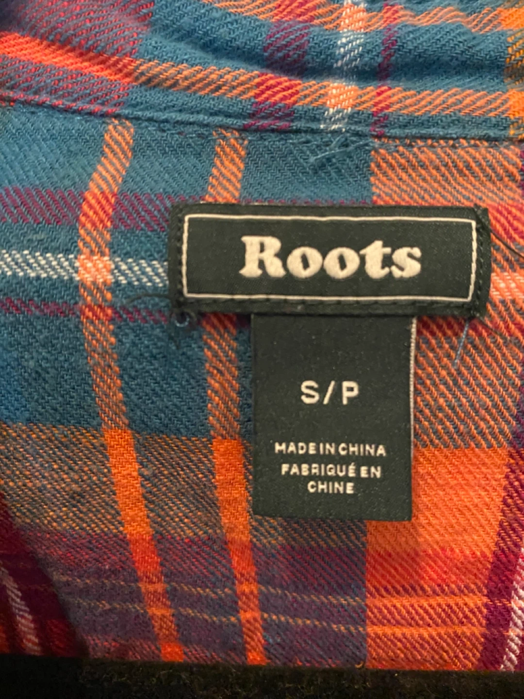 Roots Plaid Flannel Shirt - Size S/P - photo 4