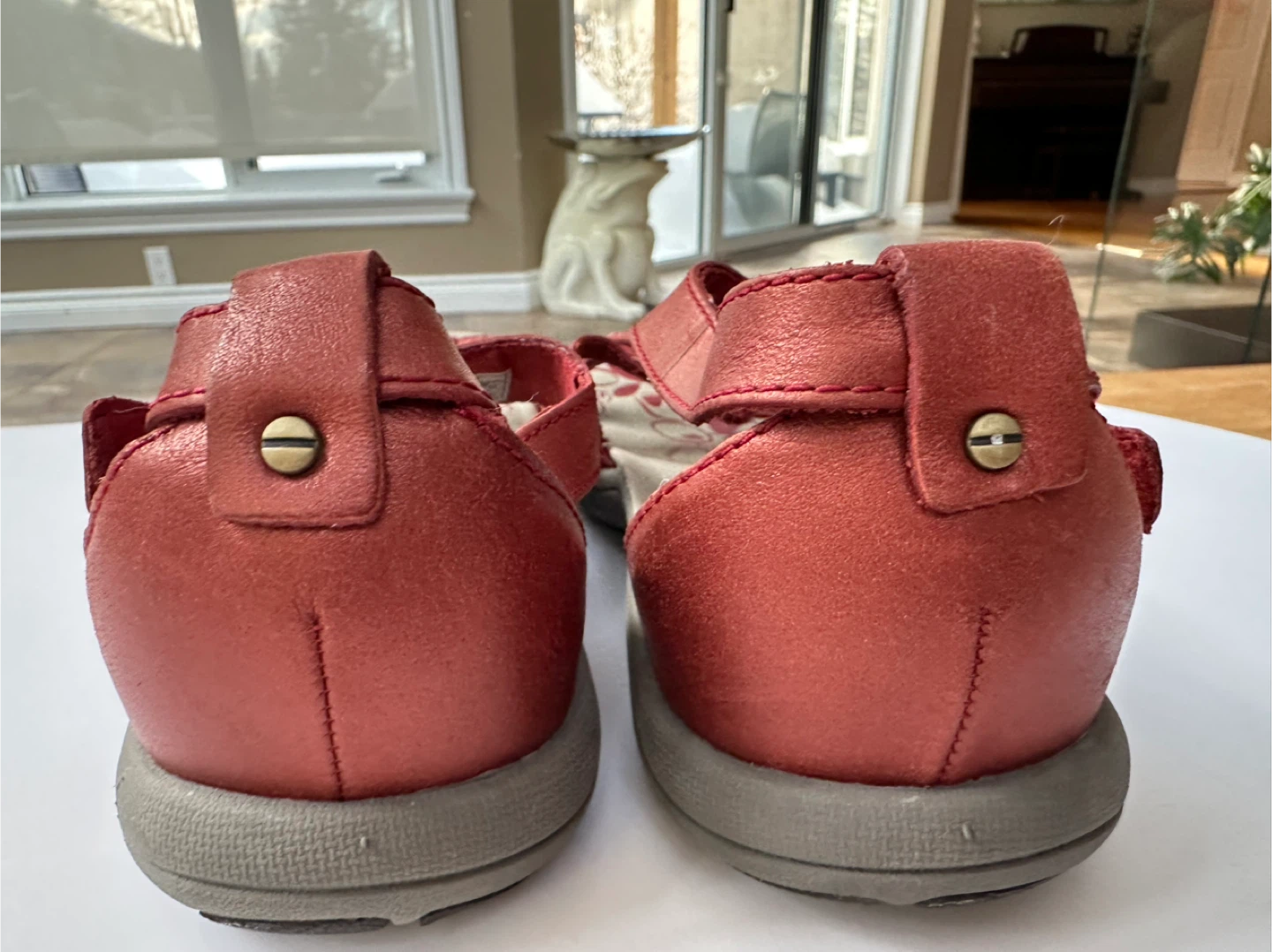 MERRELL Red Strappy leather Sandals Sz. 6/EU 37 - photo 3