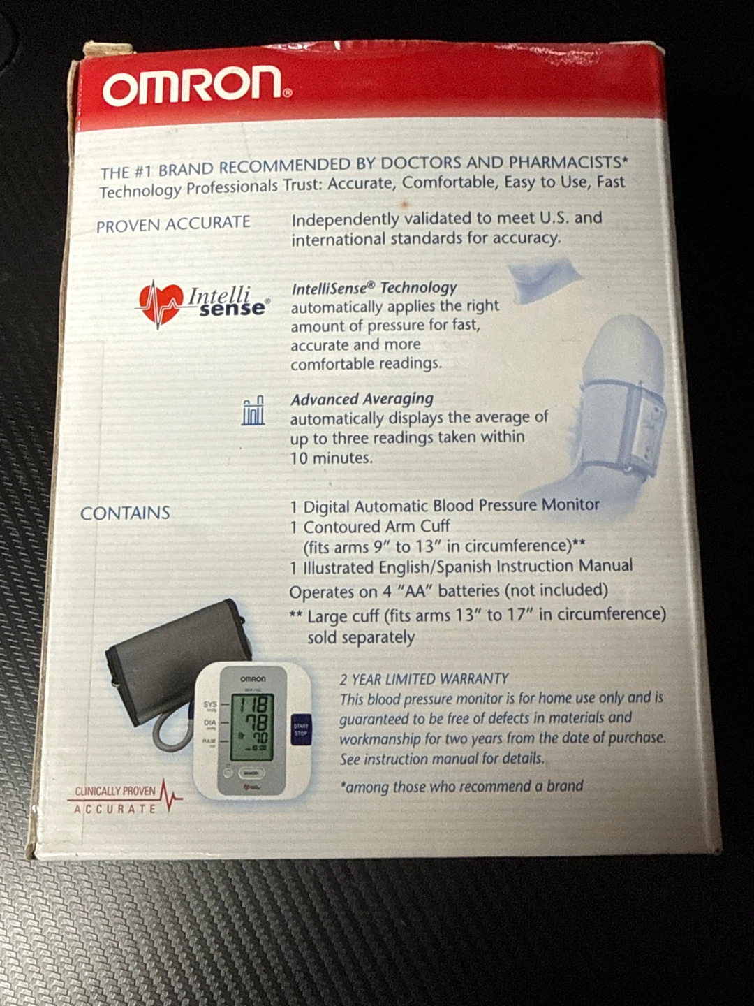 Omron Automatic Blood Pressure Monitor - photo 3