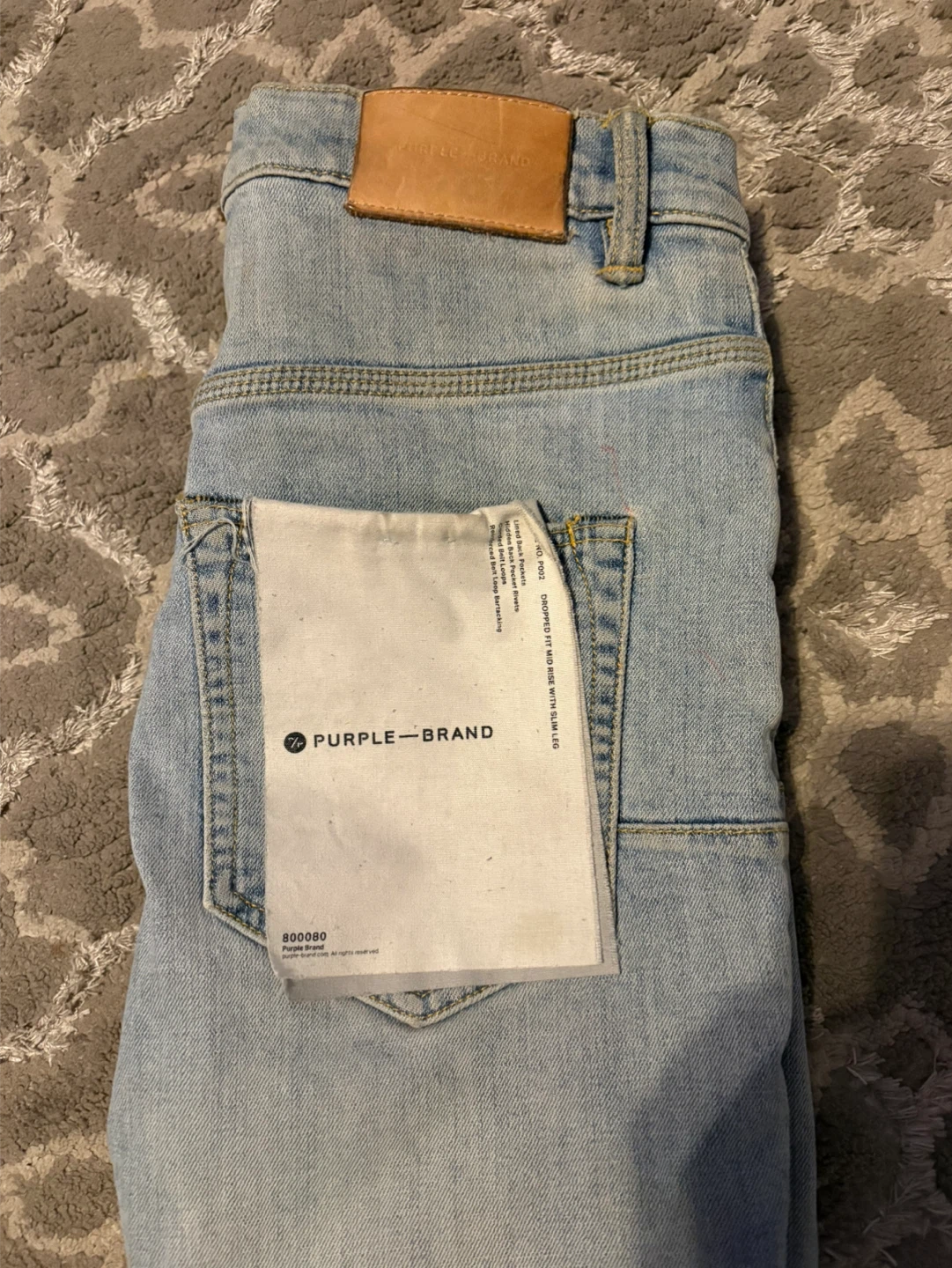 Purple Brand Light Wash Distressed Jeans - photo 2