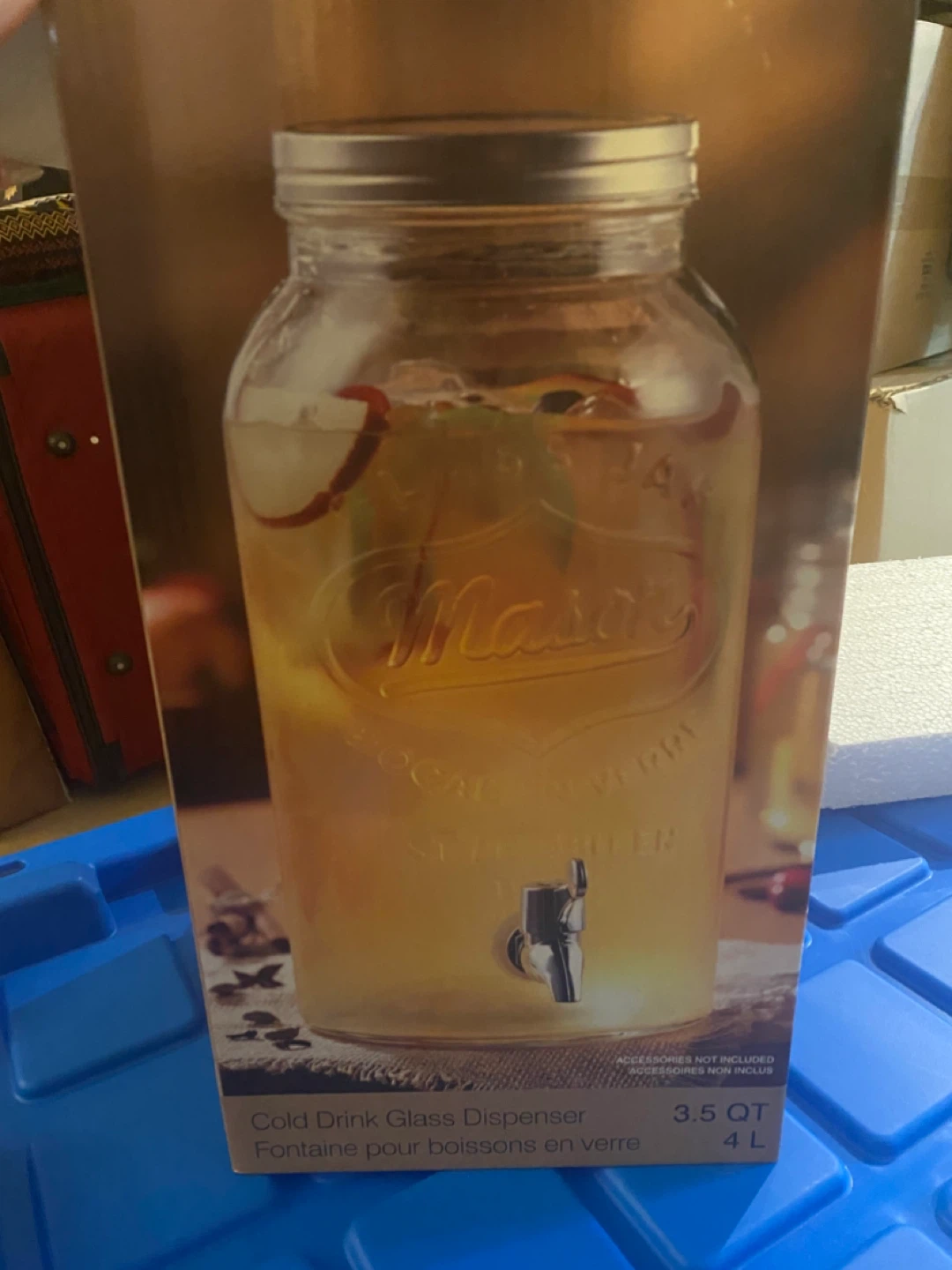 Mason Cold Drink Glass Dispenser 4L