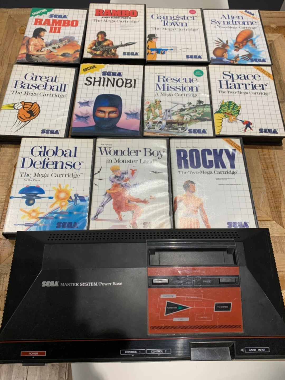 Original Sega Master system with games