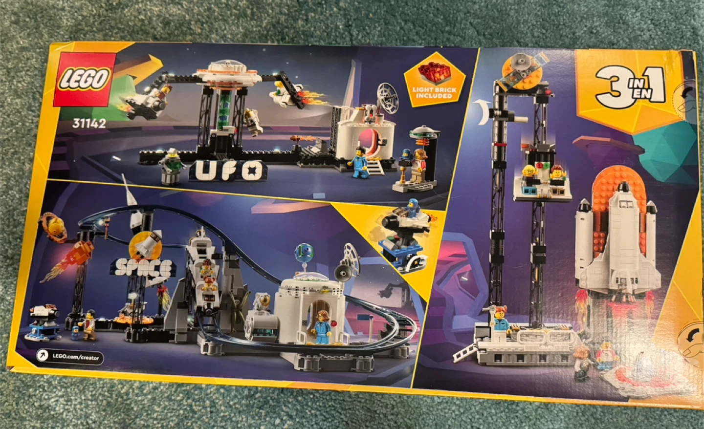 LEGO 3-in-1 Space Roller Coaster SEALED AND RETIRED (31142)