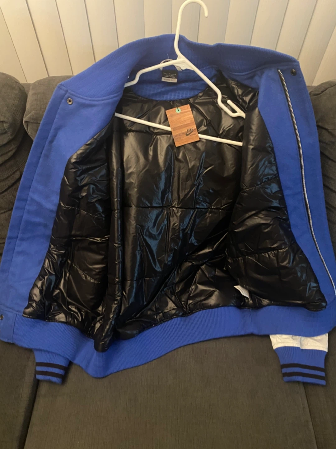 Nike Storm-Fit Varsity Jacket Size L Blue - photo 3