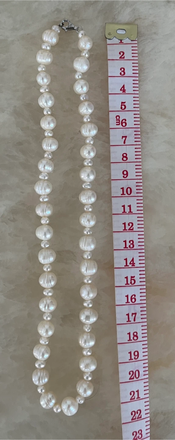 Terryberry Pearl Necklace, Bracelet, and Earrings Set - photo 3