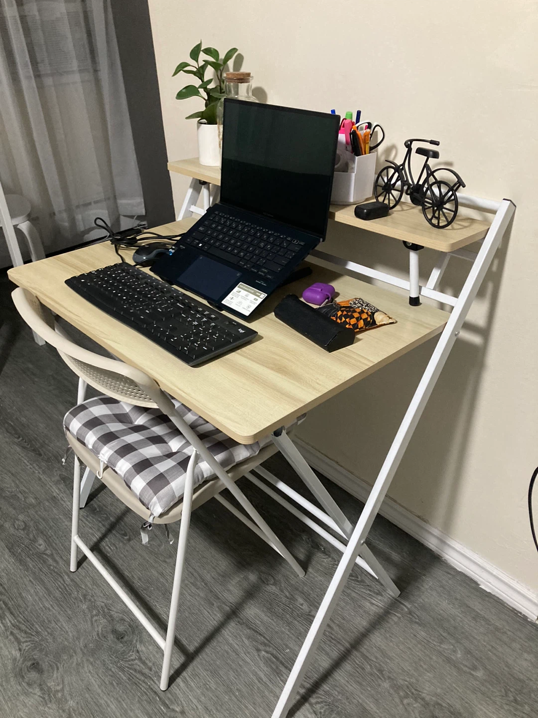 Folding Desk with Shelf