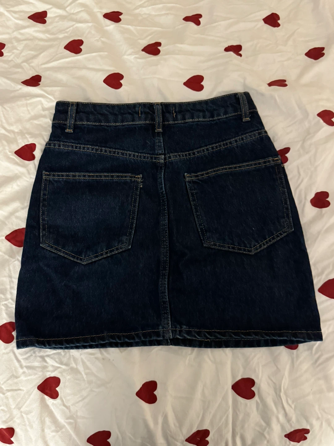 Dark Wash Denim Mini Skirt - photo 2