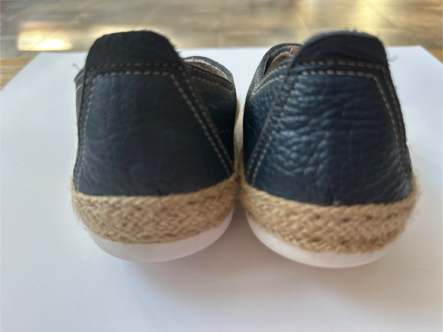 Volks Walkers Navy Blue Leather Espadrilles Sz. 10/EU41 - photo 5