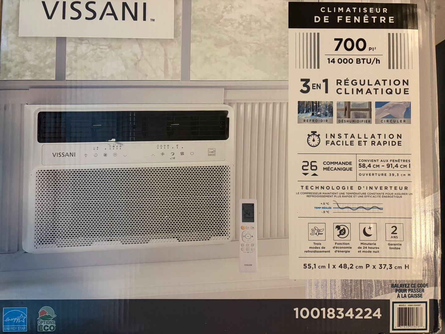 Vissani Window Air Conditioner 700 sq ft - photo 4