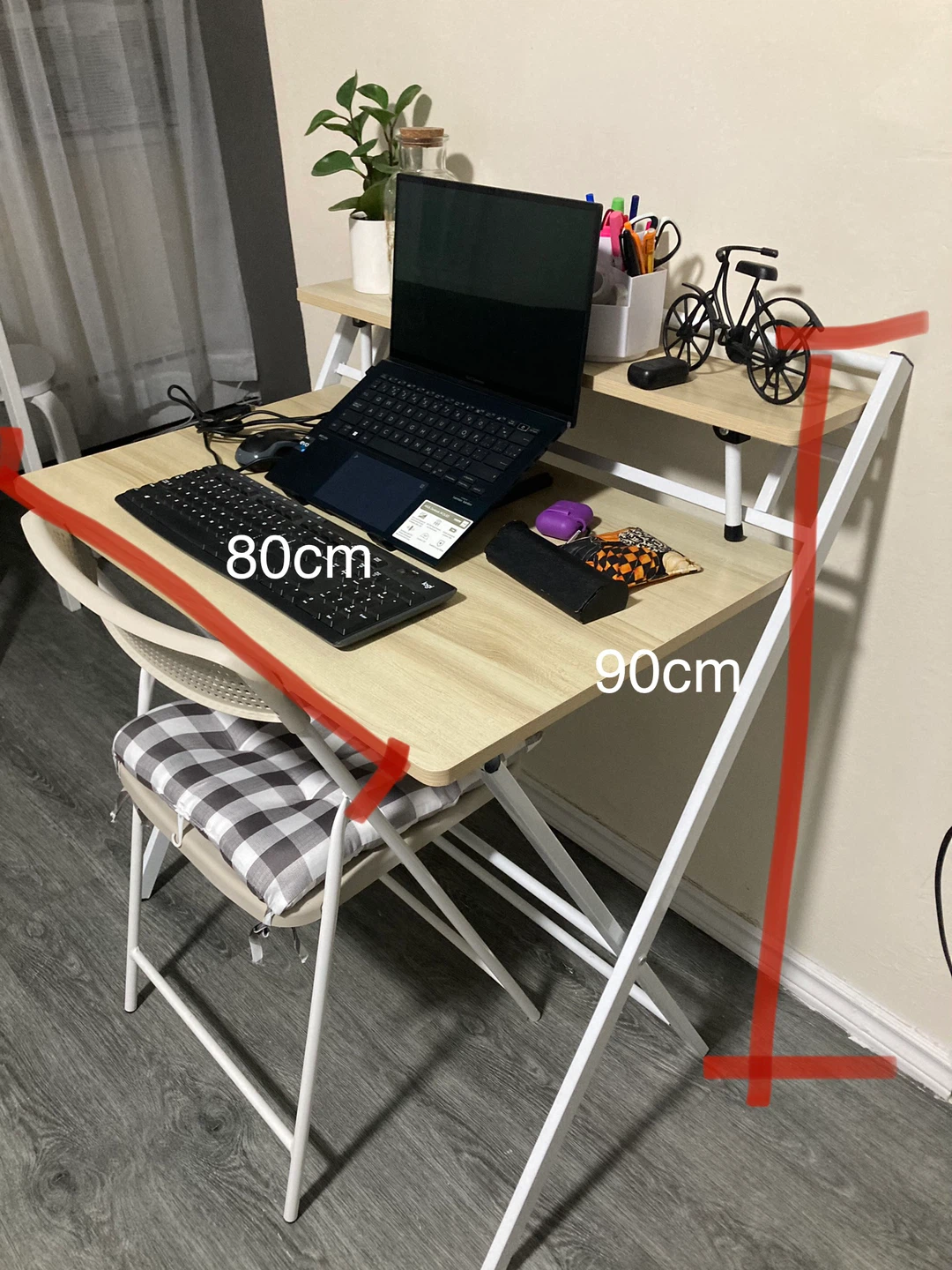 Folding Desk with Shelf - photo 3