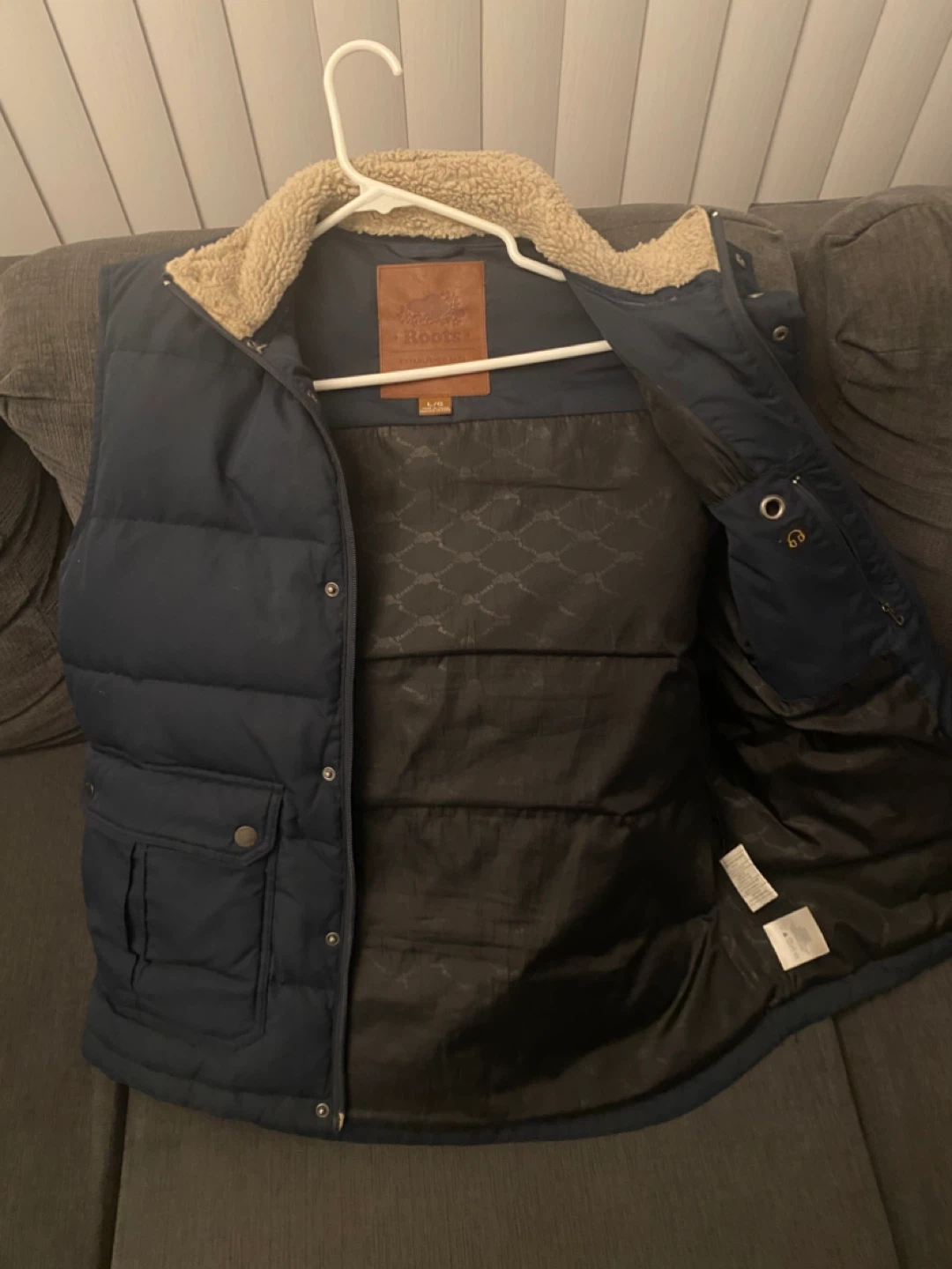 Roots Puffer Vest - Navy Blue - photo 2