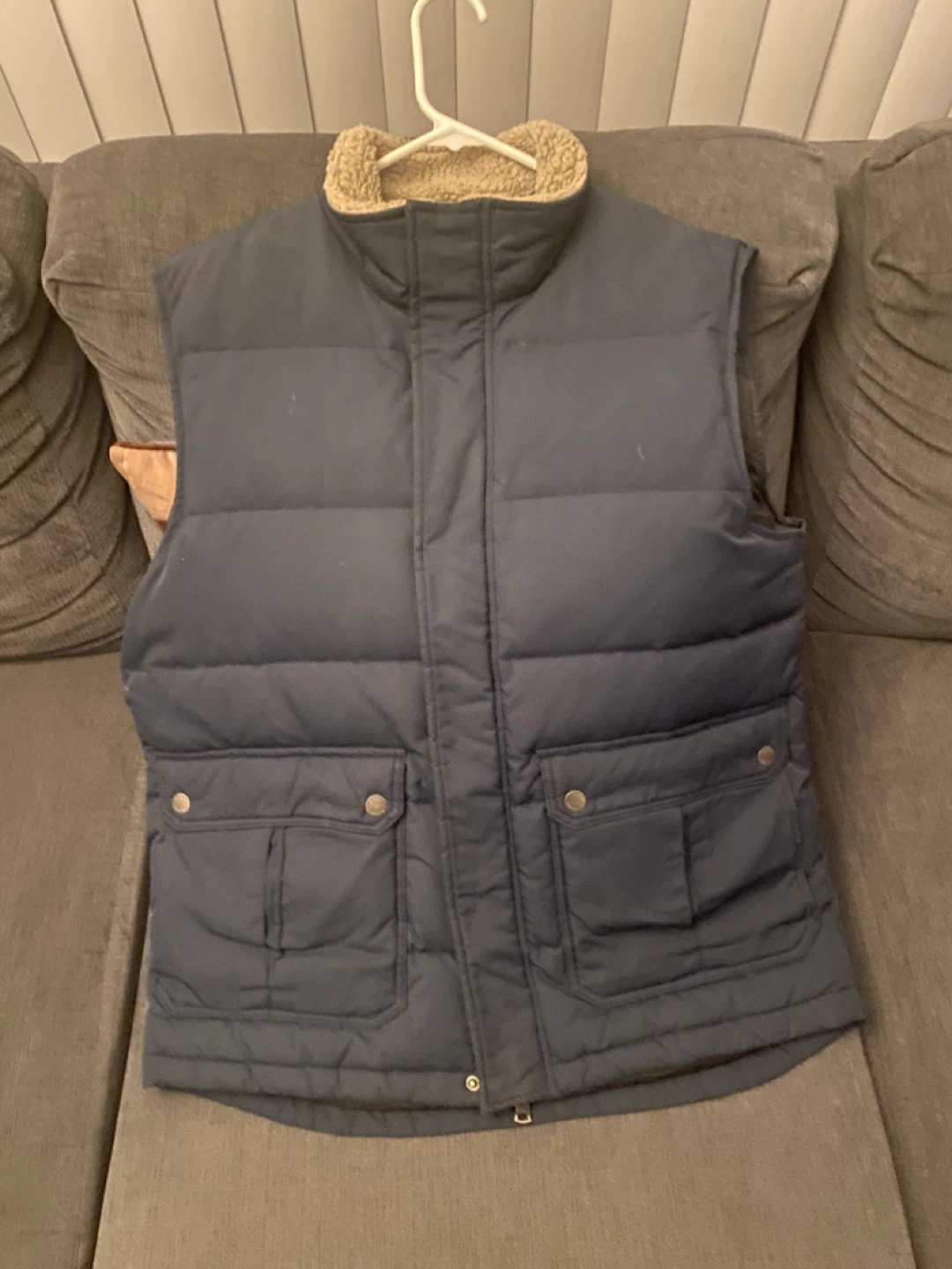 Roots Puffer Vest - Navy Blue