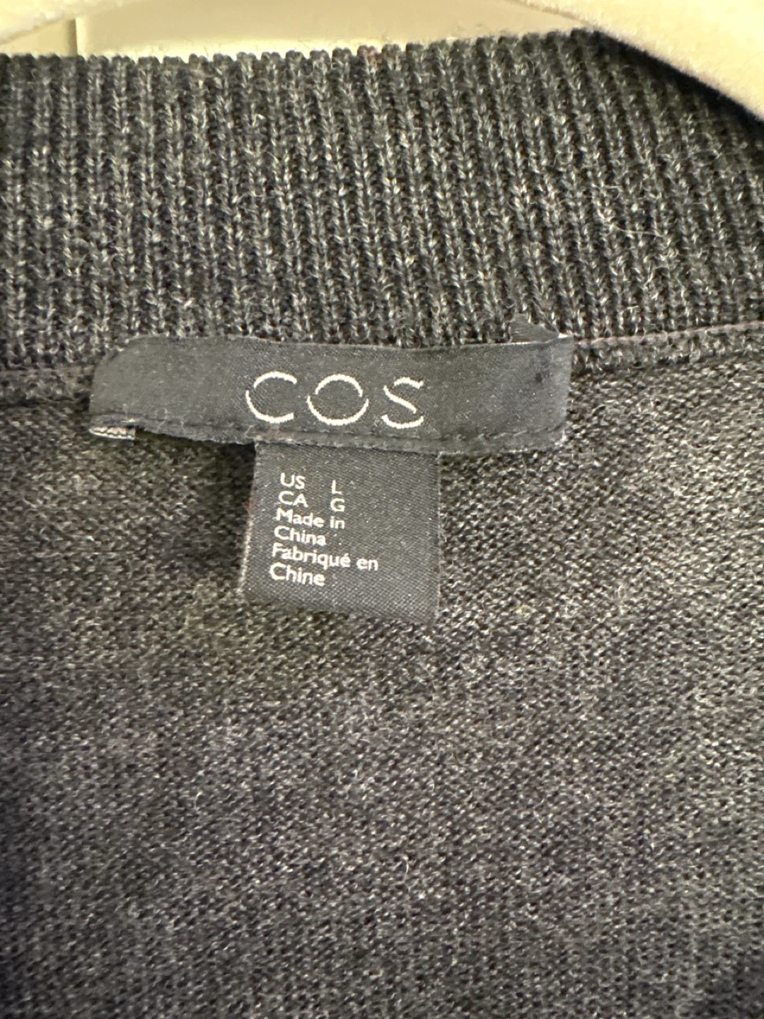 COS Cardigan - Dark Grey, Size L - photo 2