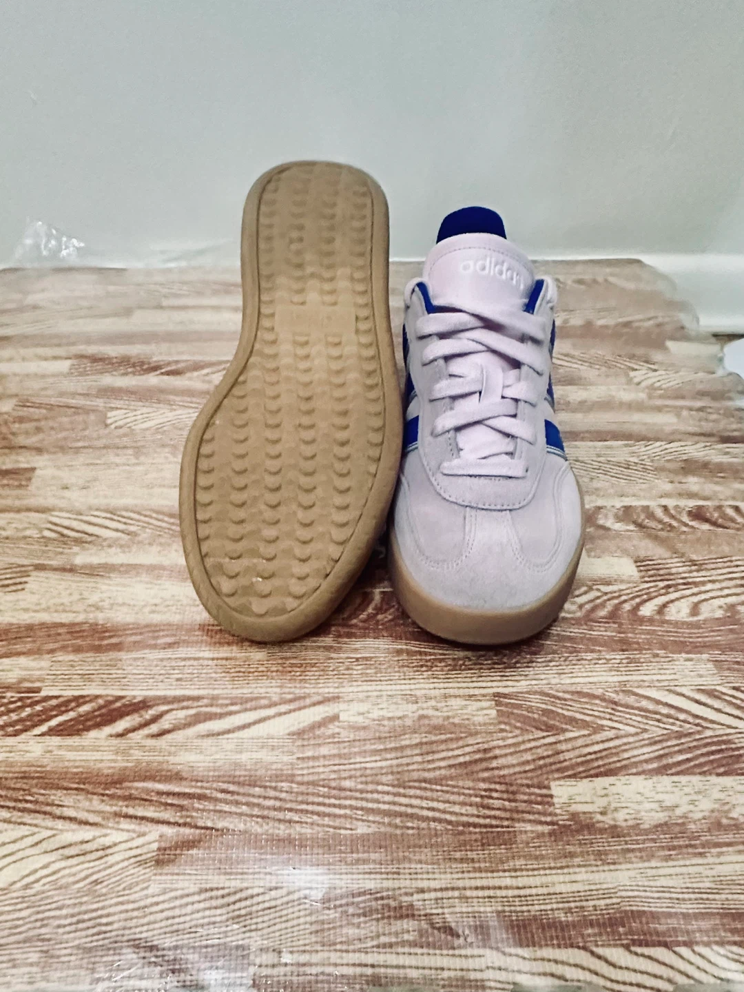 Adidas Pink & Blue Sneakers Size 8 - photo 3