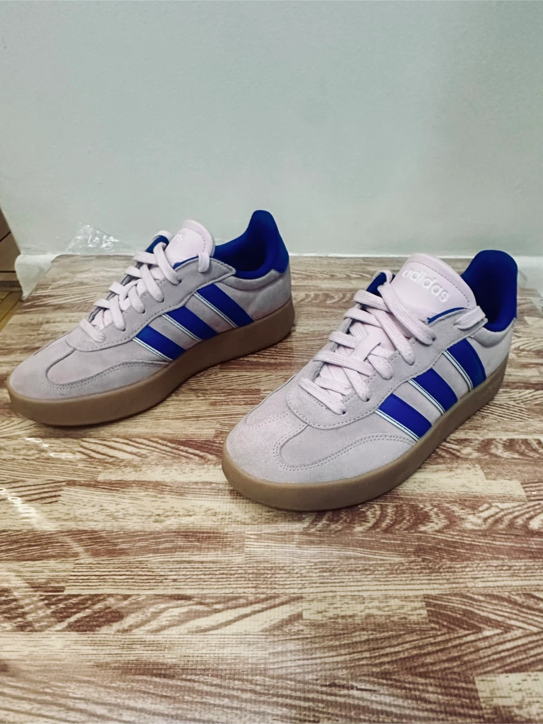 Adidas Pink & Blue Sneakers Size 8